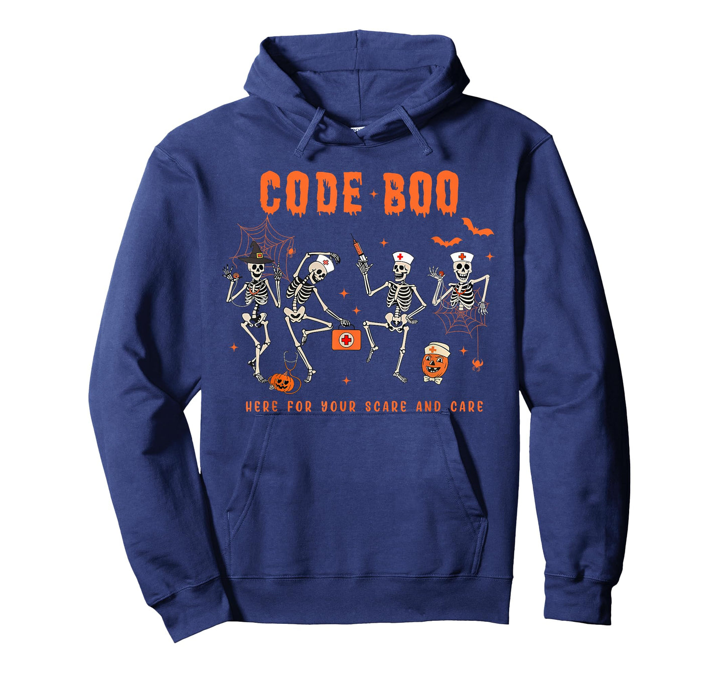 Code Boo Here for Your Scare and Care Nursing Halloween T-Shirt