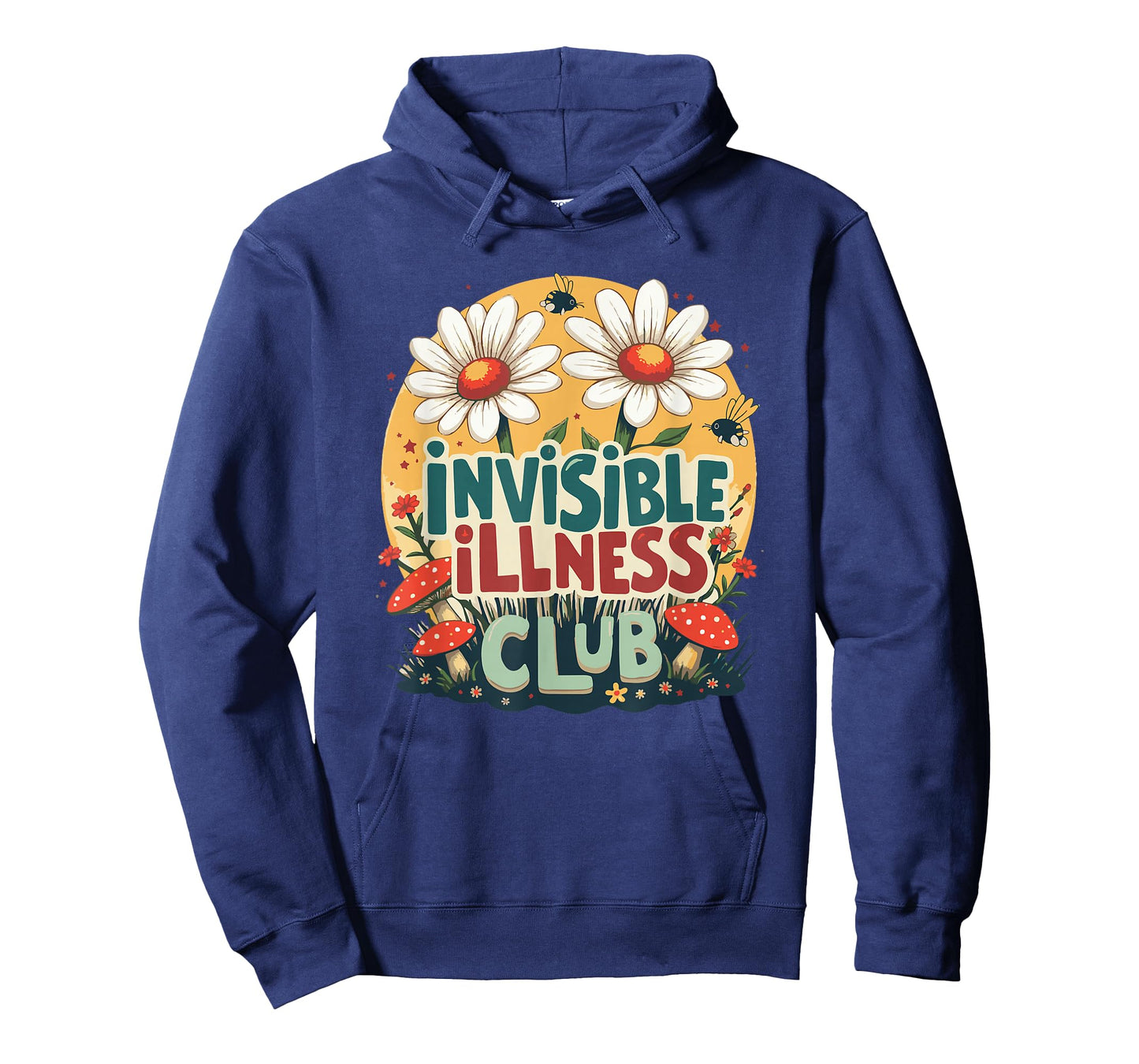 Cute Invisible Illness Social Club ,Floral Hidden Disability T-Shirt