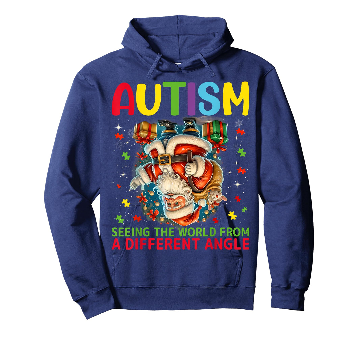 Autism Christmas Autistic Xmas Day Love Autism Awareness T-Shirt