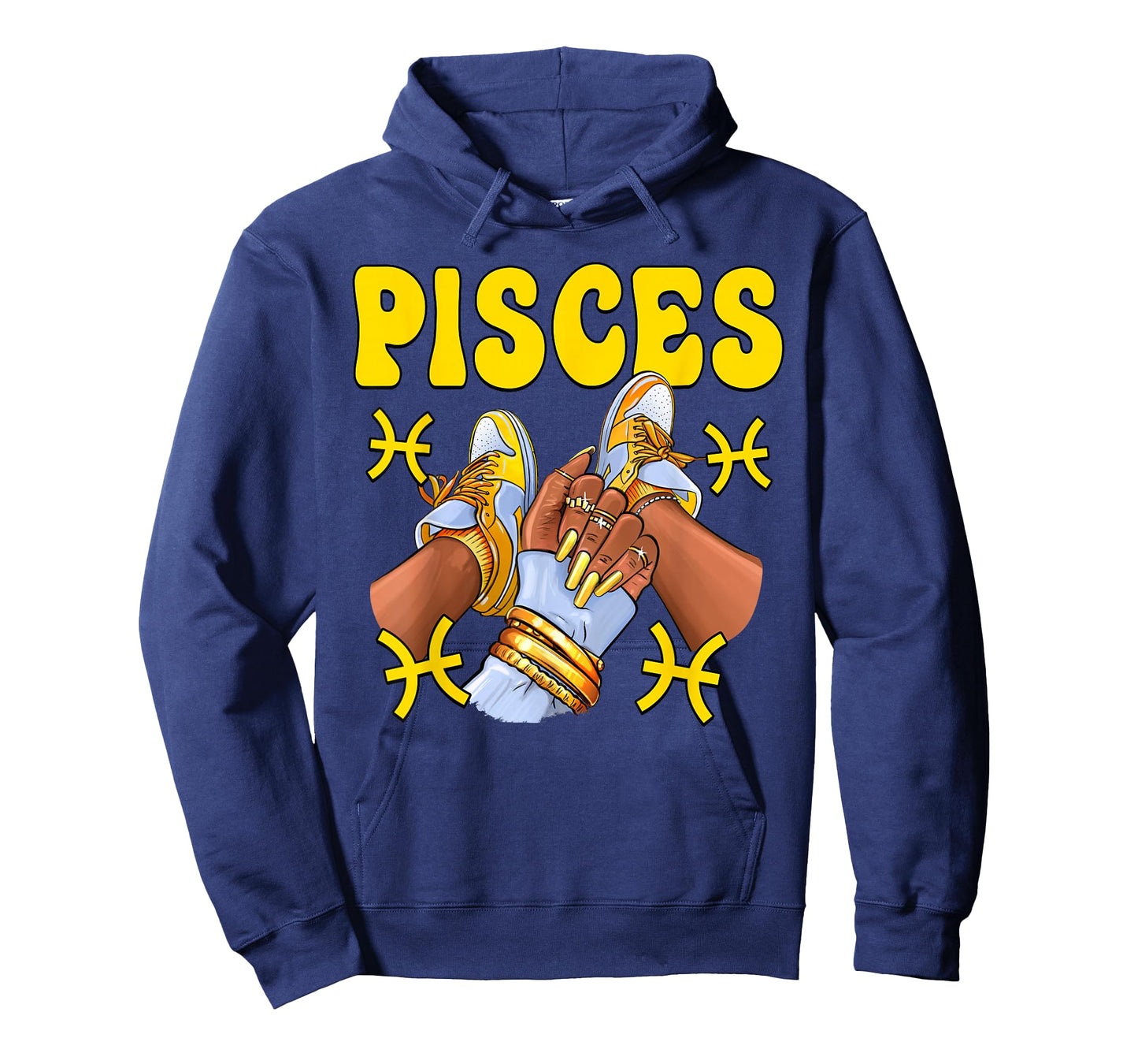 Pisces Black Girl Women Shoes Sneakers Zodiac Sign T-Shirt