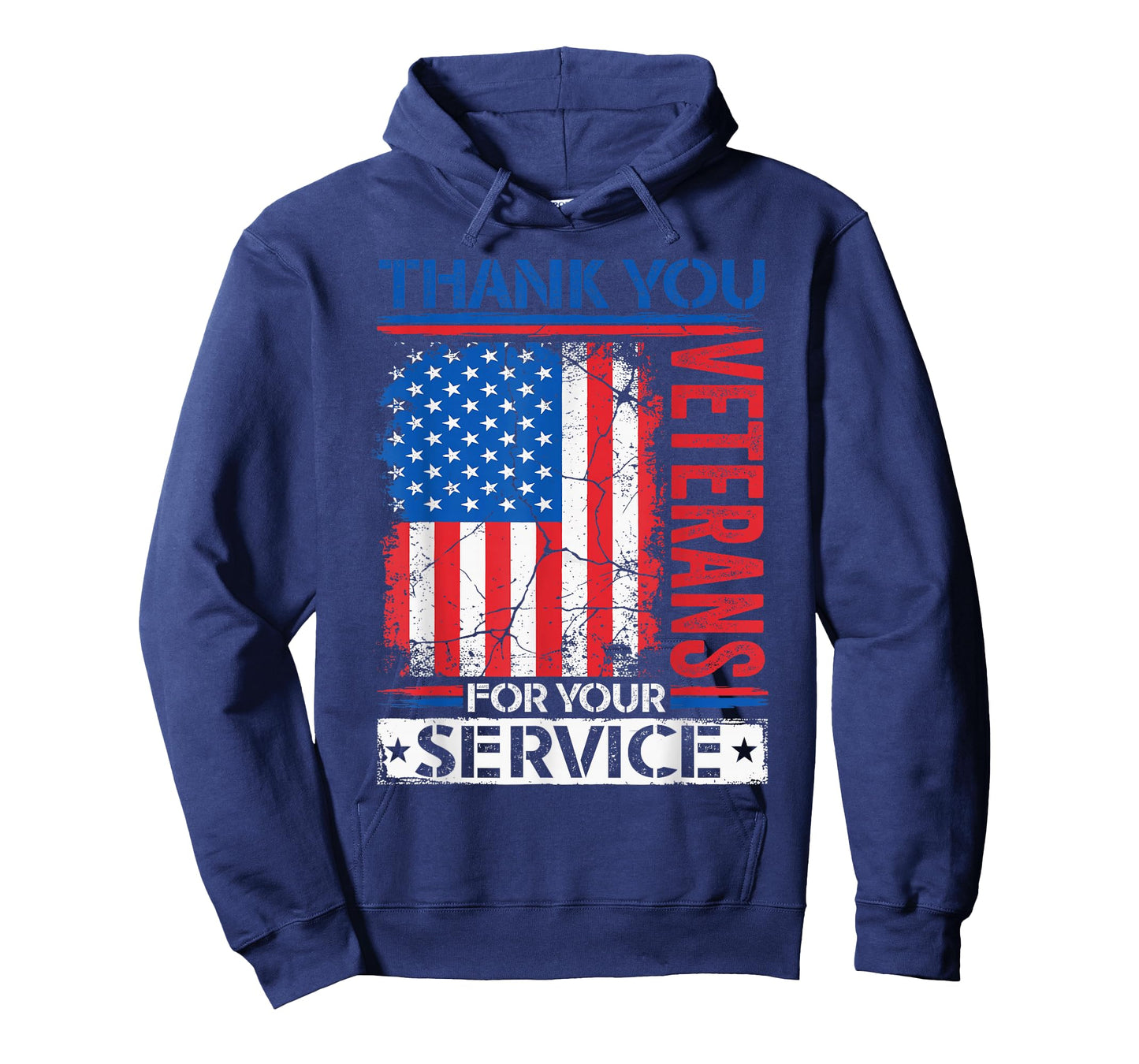 Thank You Veterans American Flag Patriotic Men Women T-Shirt