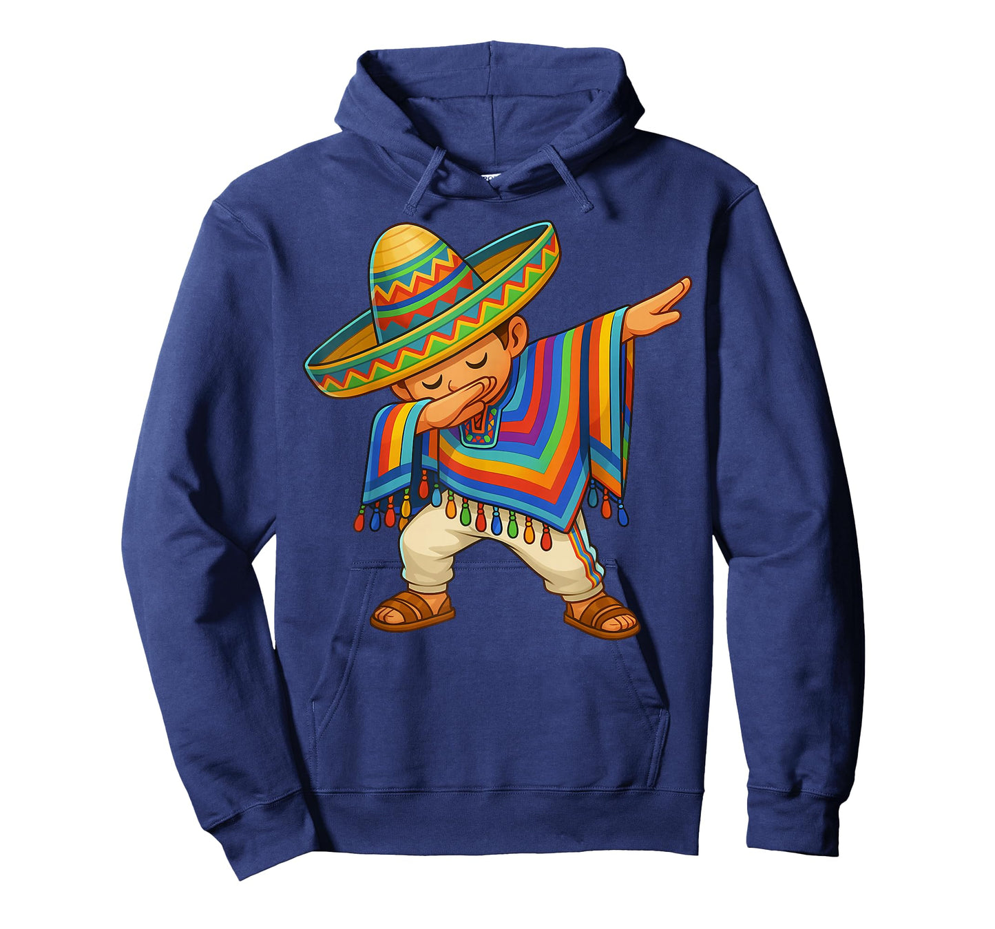 Happy Cinco De Mayo Mexican Boy Dabbing Poncho Party Kid T-Shirt
