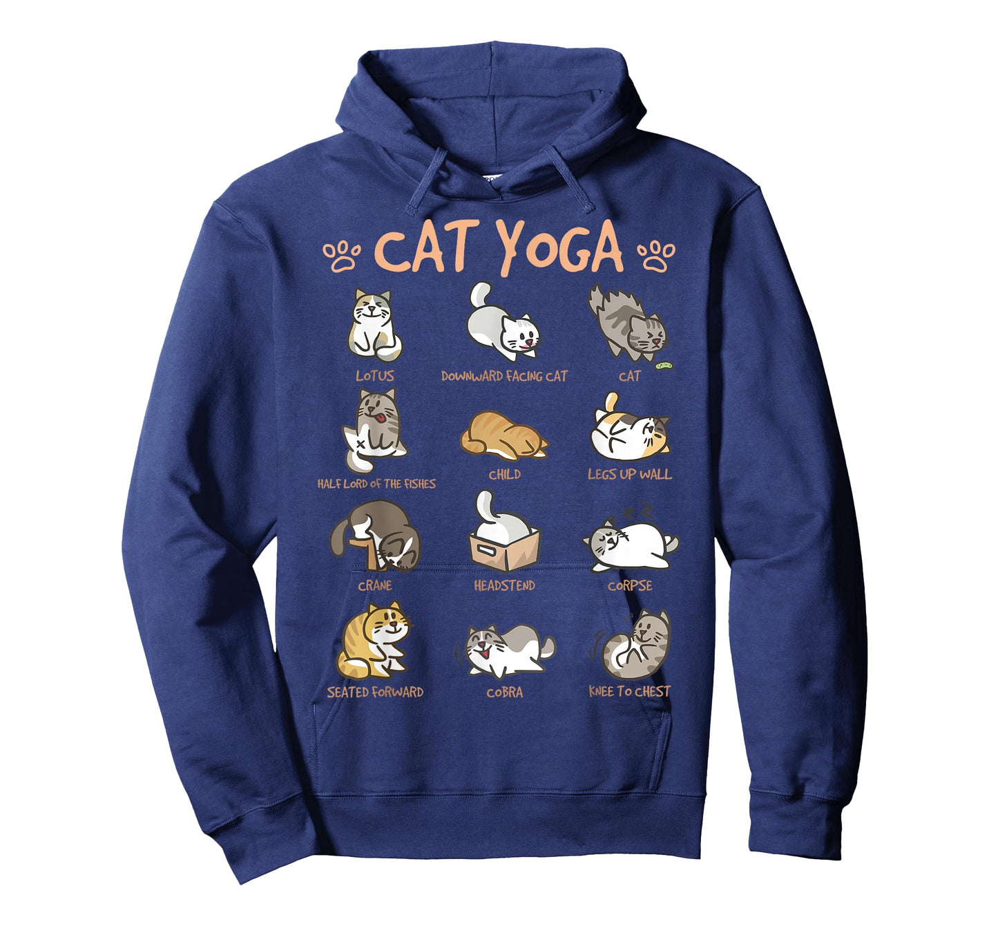Cat Yoga Poses Cats Practicing Mindfulness Meditation Kitten T-Shirt