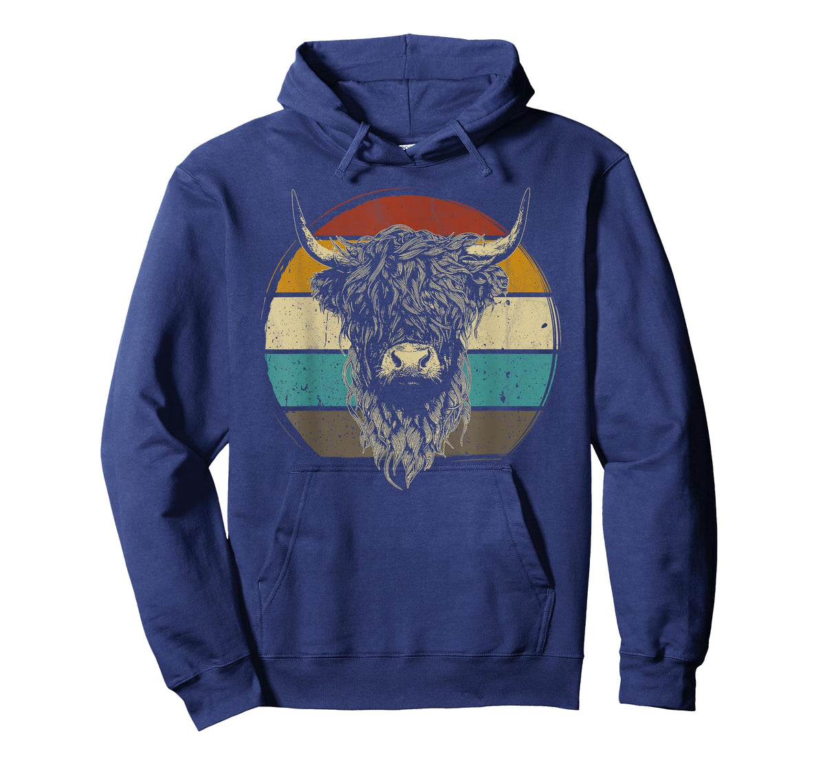 Scottish Highland Cow Cattle Hairy Cow Retro for cow lovers T-Shirt