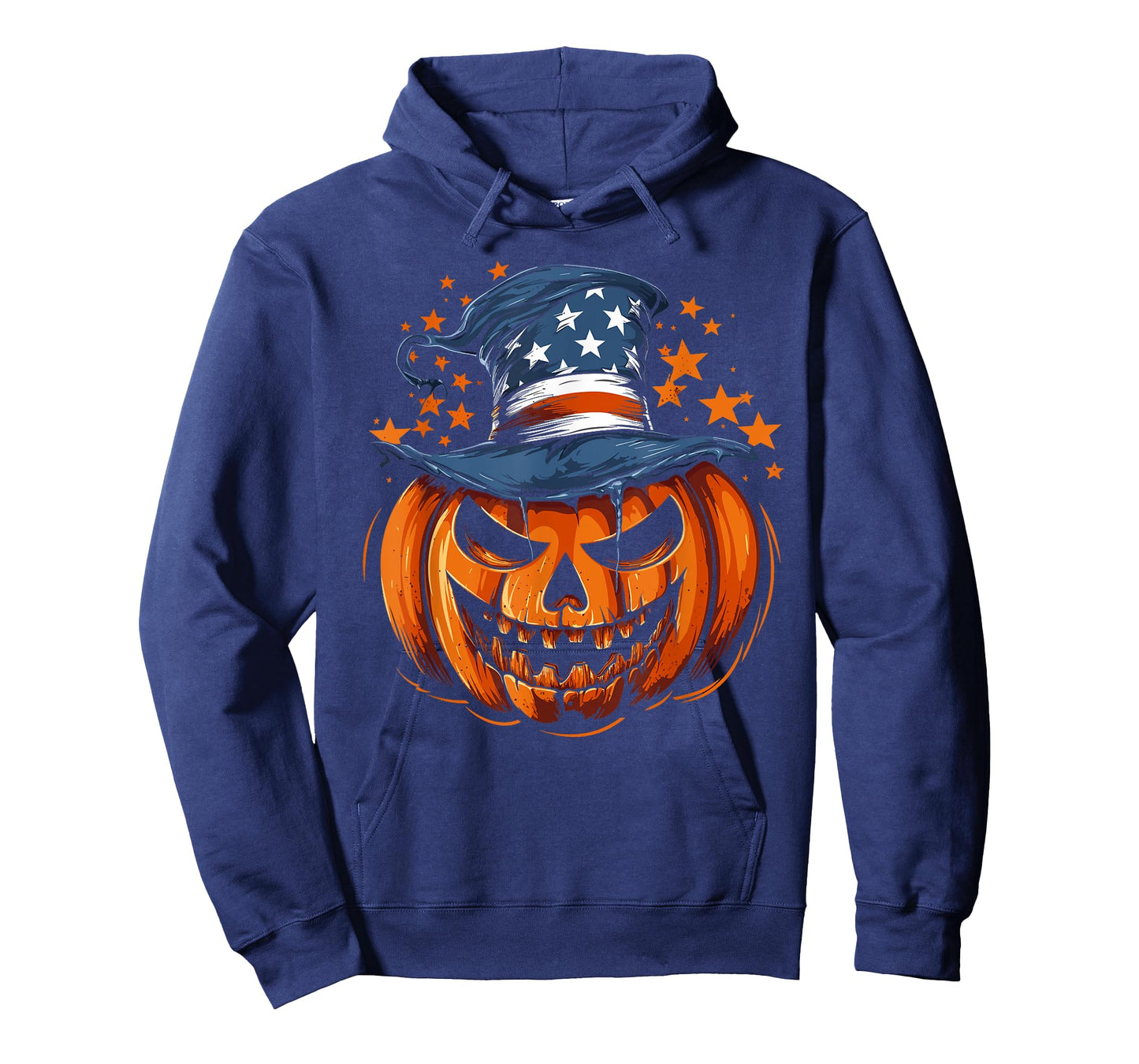 Patriotic USA Flag Halloween Pumpkin Women, Men T-Shirt
