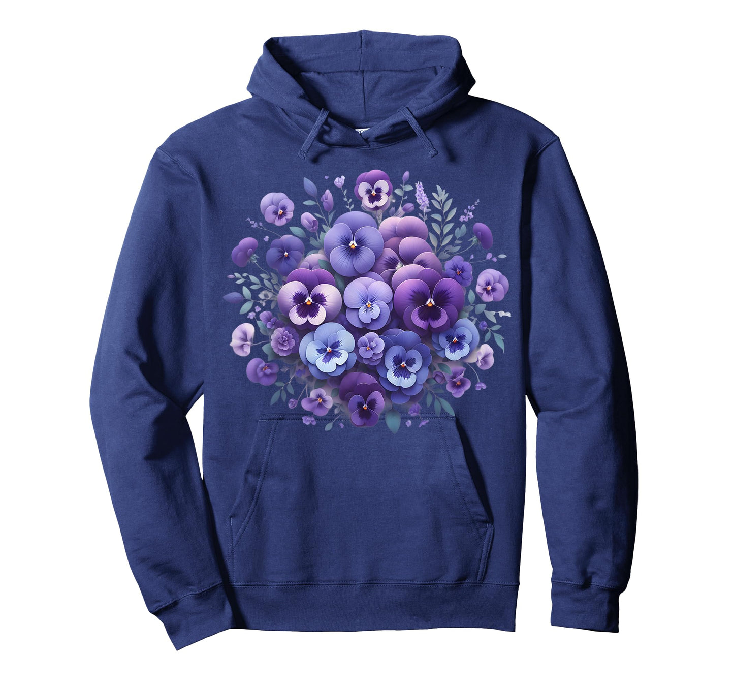 Alzheimer Purple Floral Pansy Dementia Alzheimer's Awareness T-Shirt