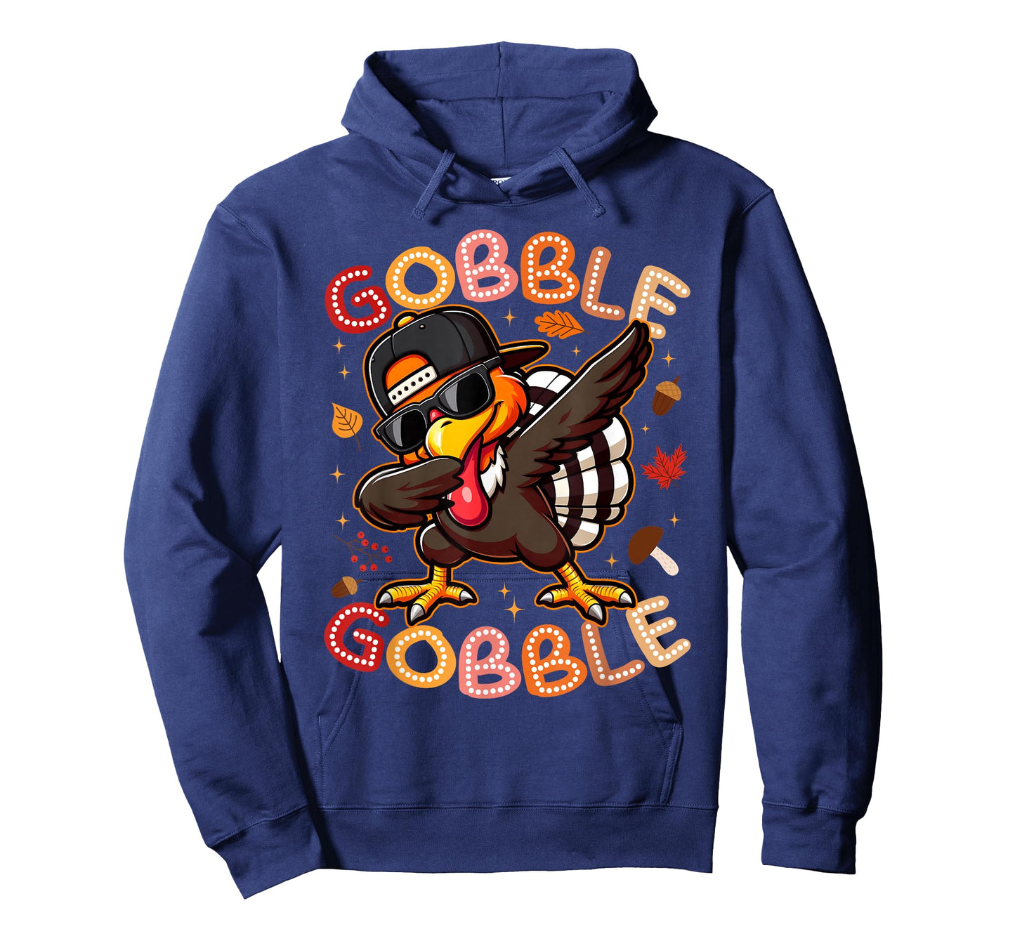 Dabbing Turkey Gobble Pilgrim Thanksgiving Family Kids Mens T-Shirt