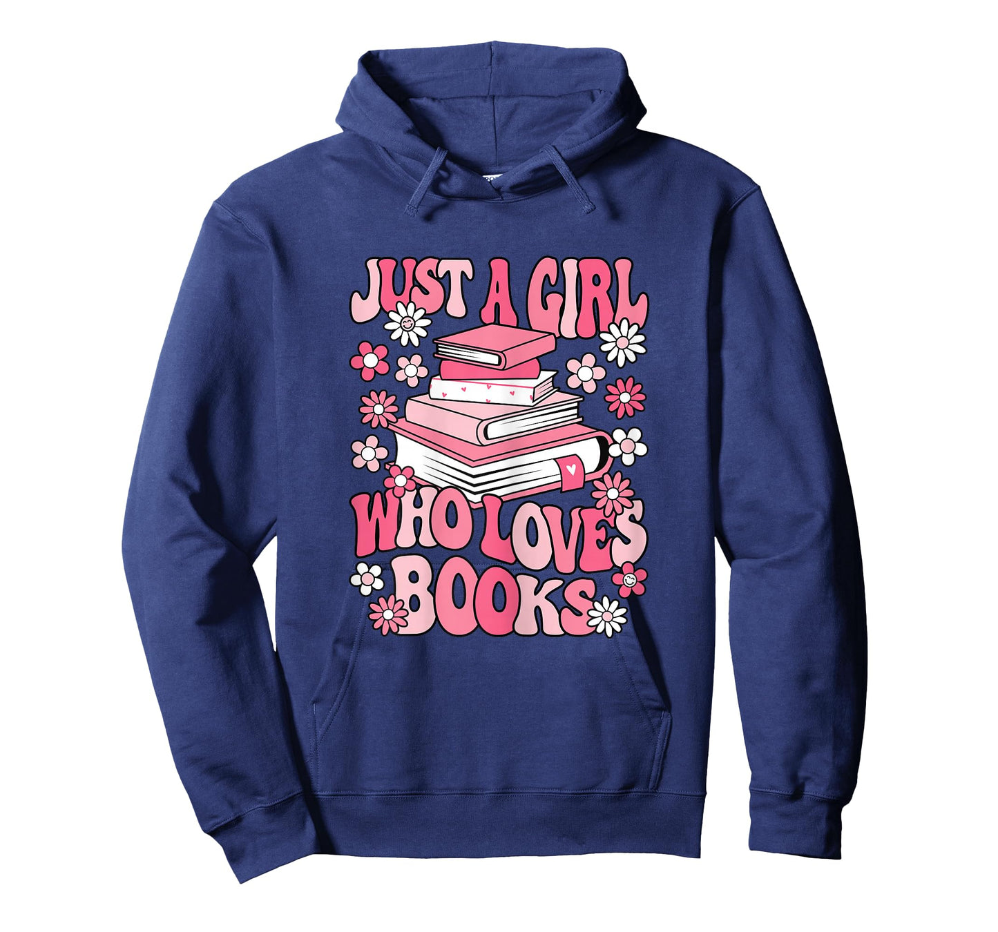 Just A Girl Who Loves Books Read Reading Bookworm Girls Kids T-Shirt