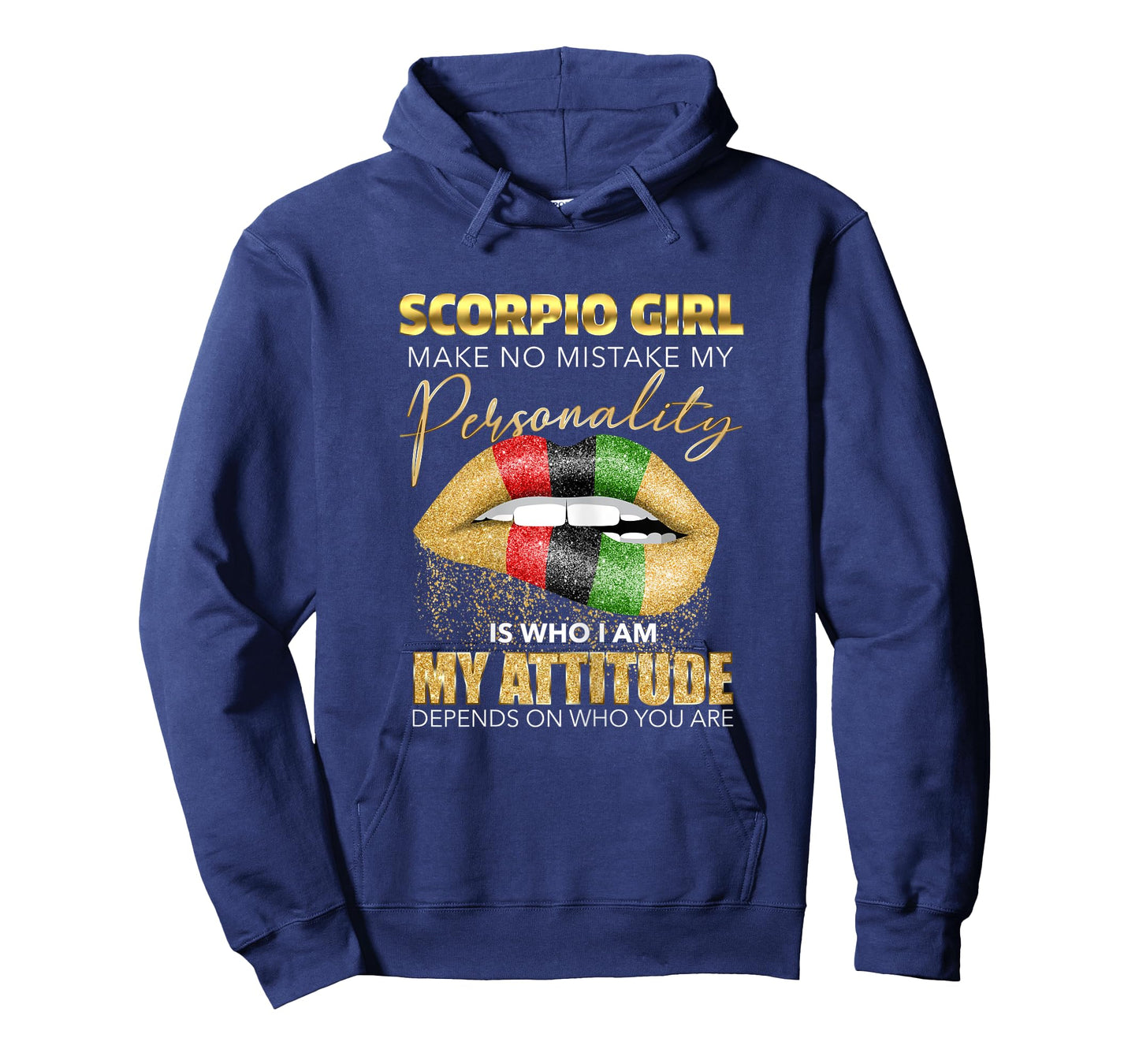 Scorpio Girl Womens Melting Lips Black Zodiac Birthday Cute T-Shirt
