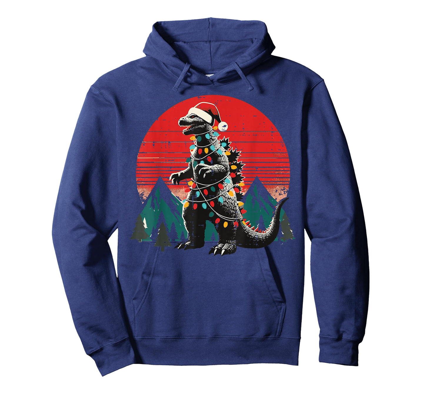 Japanese Monster Christmas Lights Kaiju Xmas Men Women Kids T-Shirt