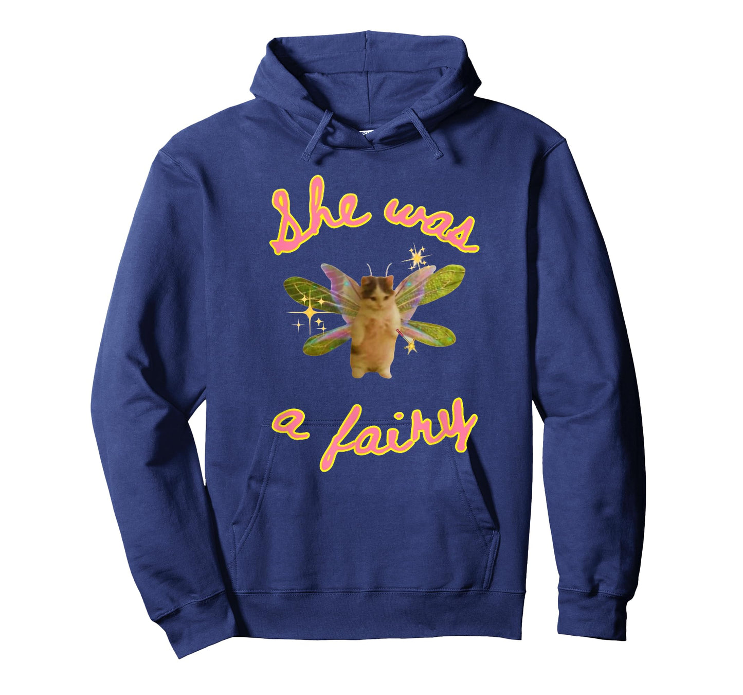 She was A Fairy Meme, Funny Cat Meme Gift T-Shirt