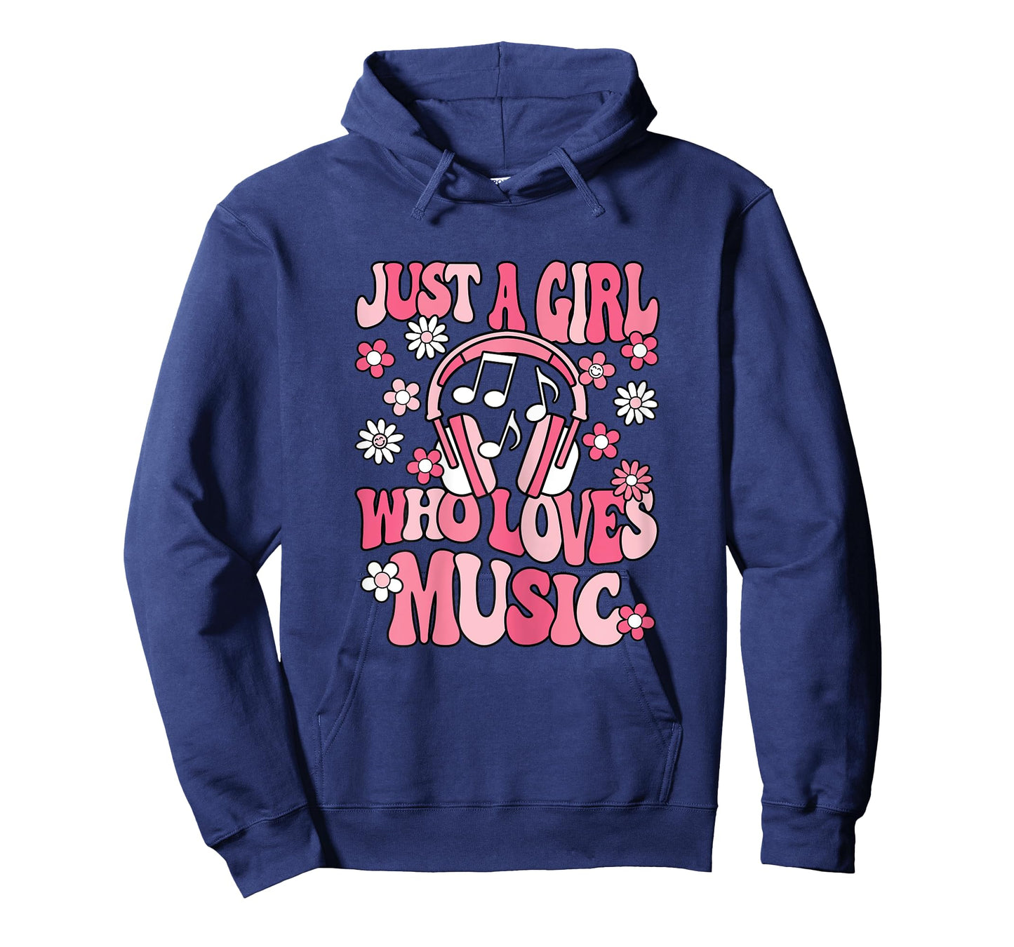 Just A Girl Who Loves Music Groovy Music Girls Kids T-Shirt