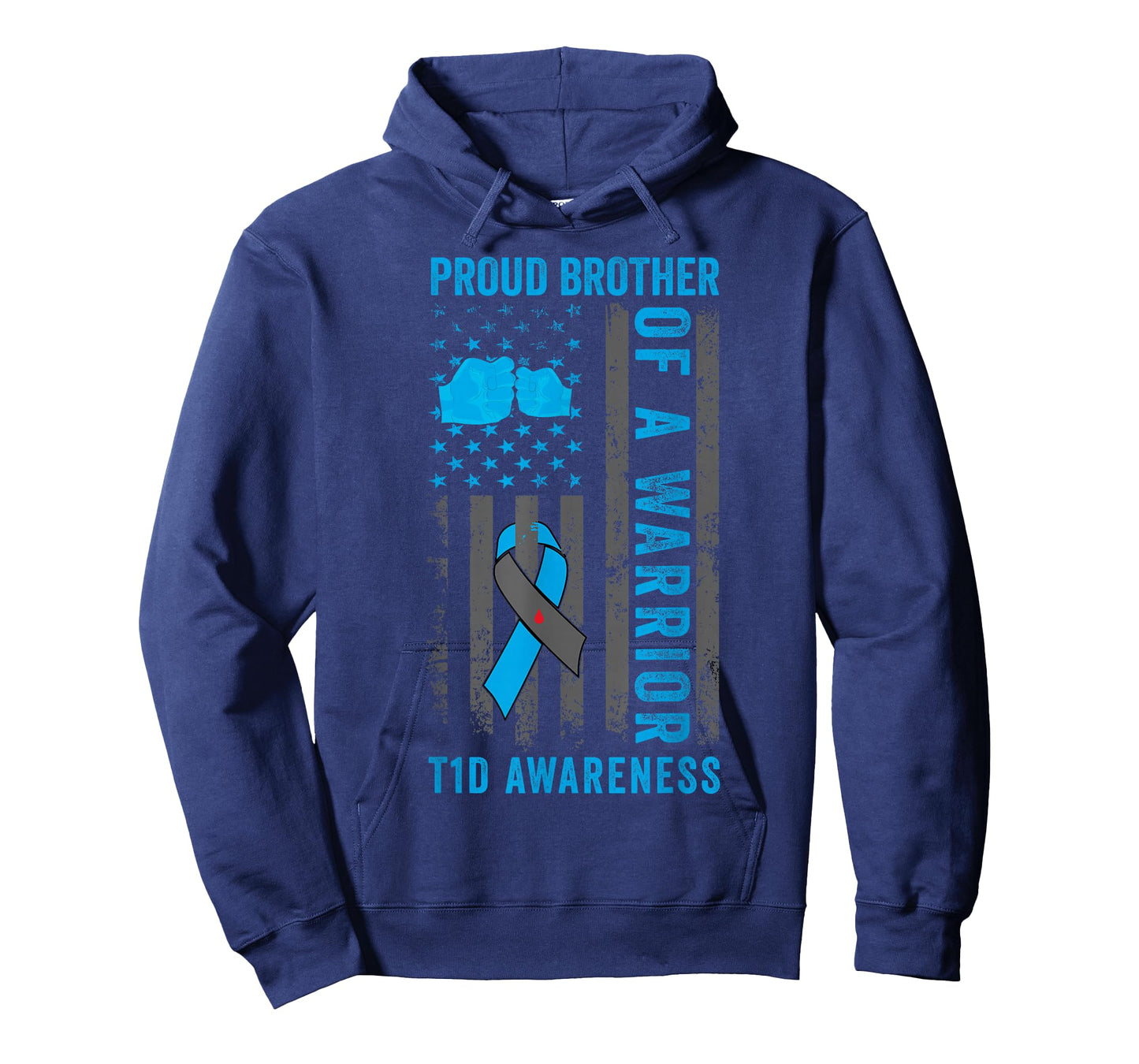 Proud Brother Of A T1D Warrior Type 1 Diabetes Awareness T-Shirt