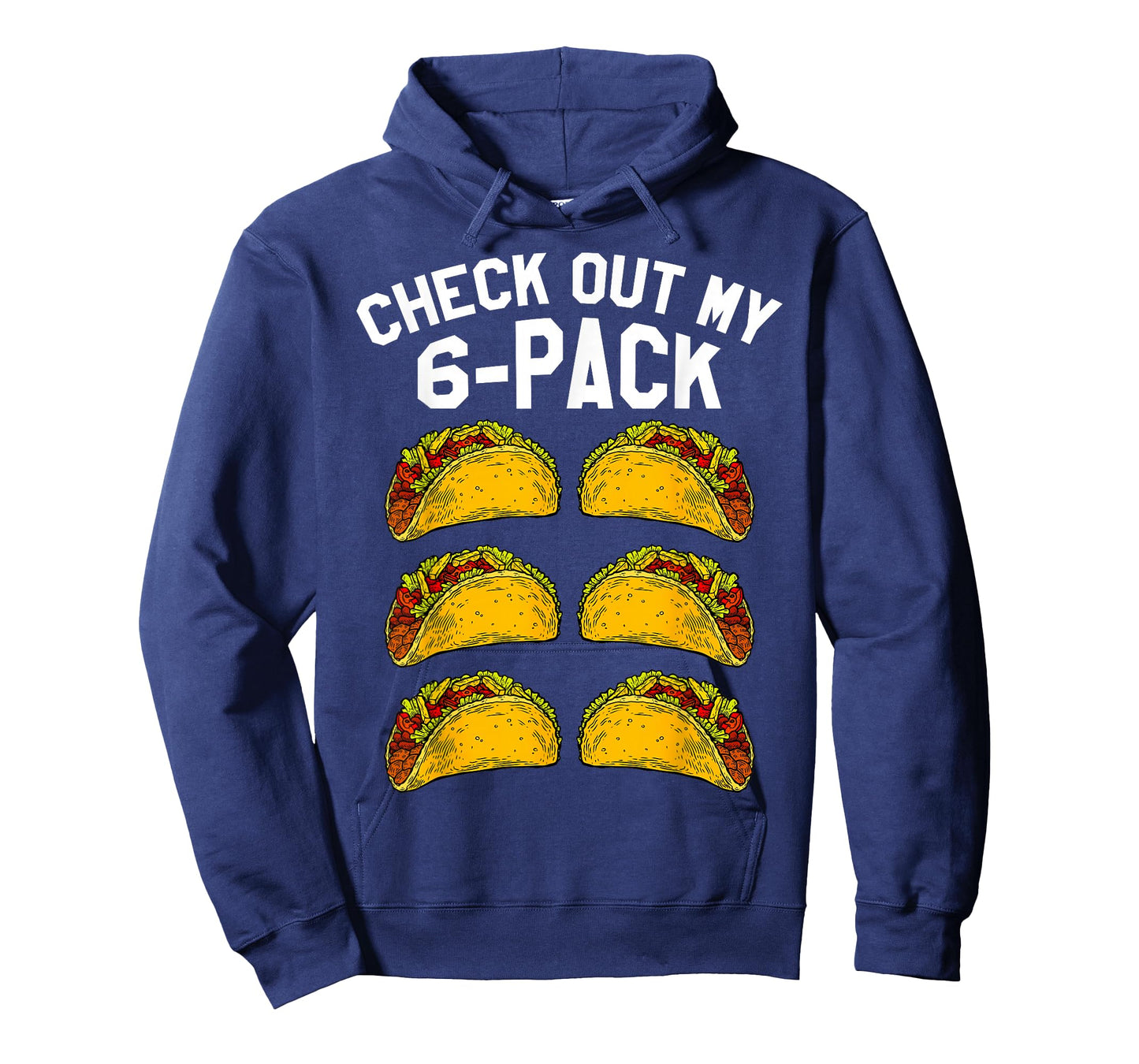 6 Pack Fitness Taco Funny Mexican Gym Top for Taco Lovers T-Shirt