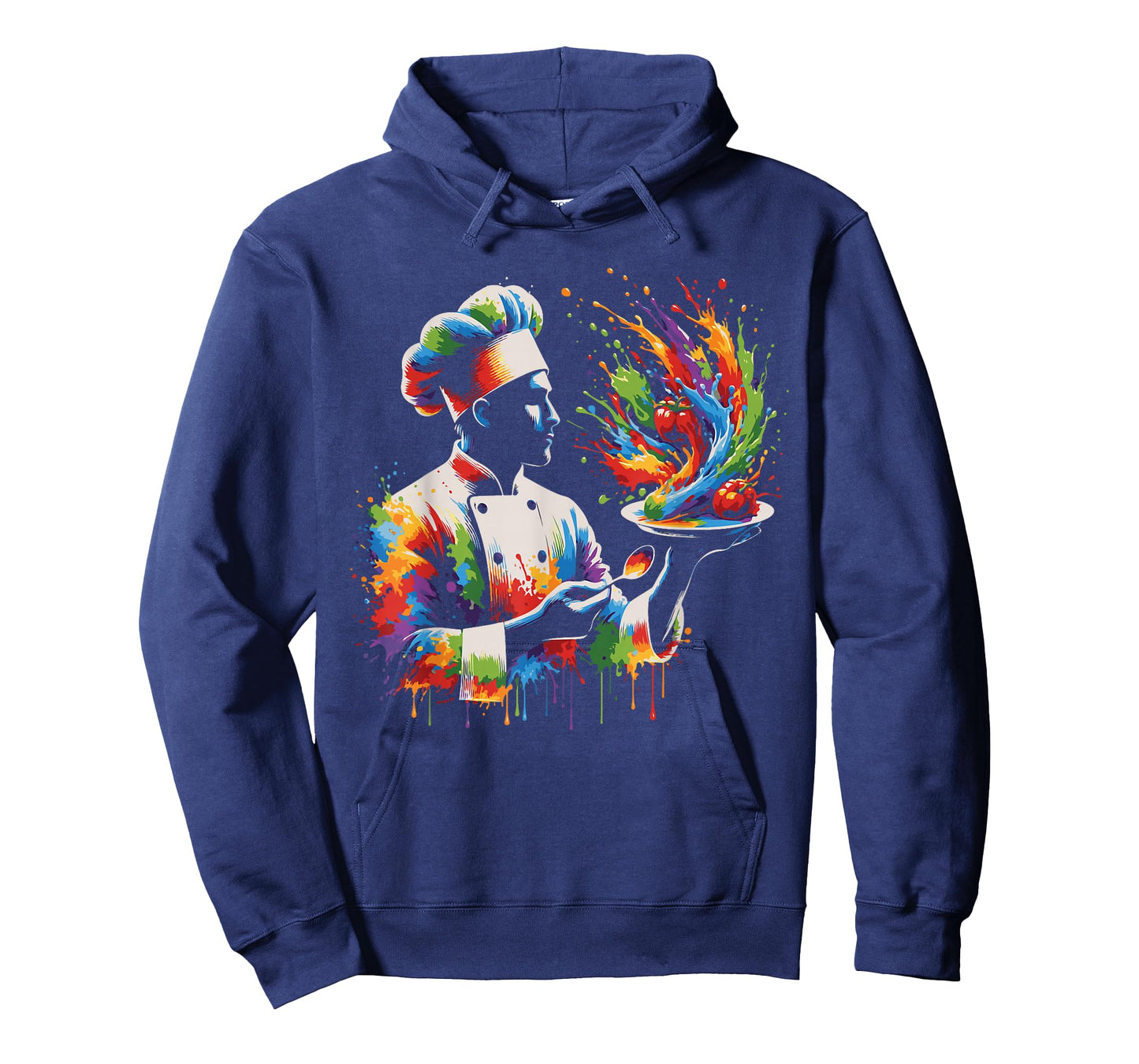 Colorful Chef Design with Splash Art, Kitchen Cooking Lovers T-Shirt