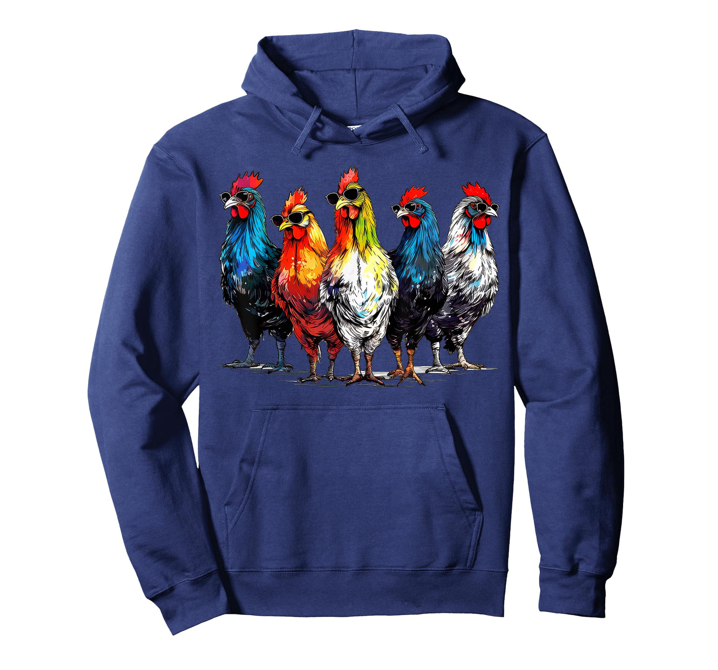 Cool Rooster Wearing Sunglasses Farmer Retro Farm Animals T-Shirt