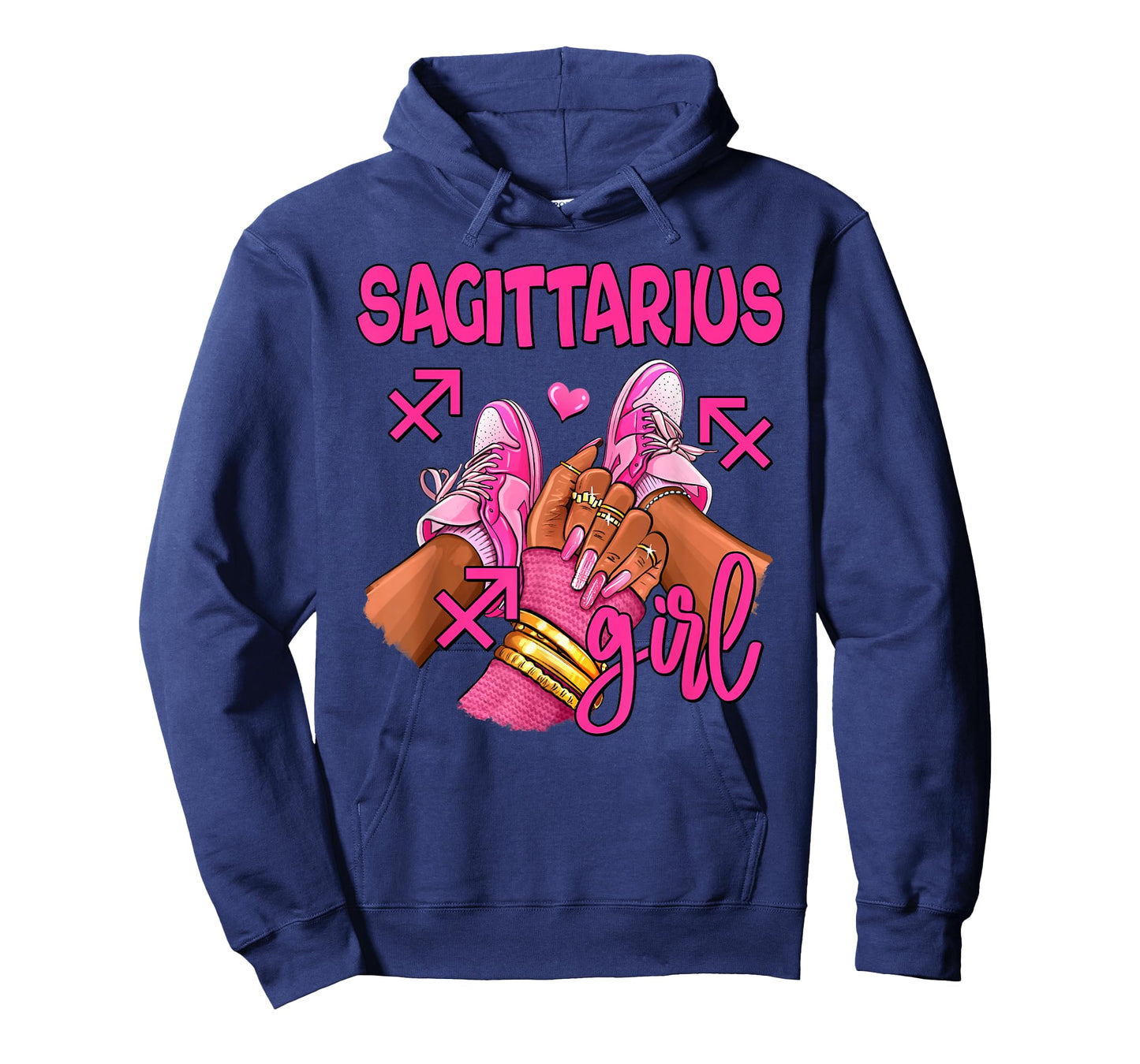 Sagittarius Girl Birthday Queen Women Sneakers Zodiac Sign T-Shirt