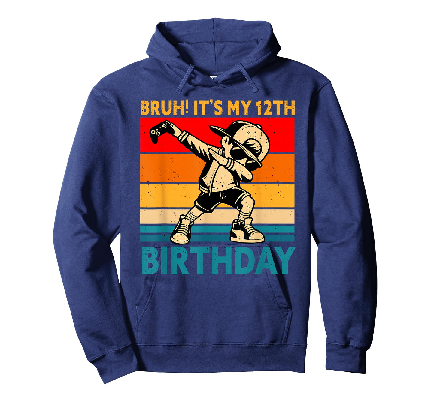 Bruh It's My 12th Birthday 12 Years Old Boy Dabbing Gamer T-Shirt