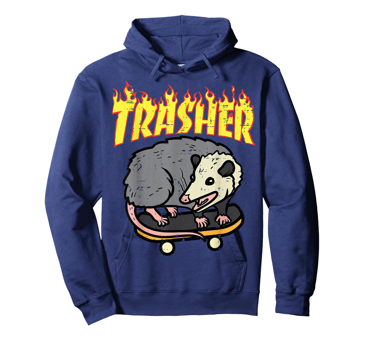 Opossum Skateboard Trasher Funny Possum Skater Men Boys Kids T-Shirt