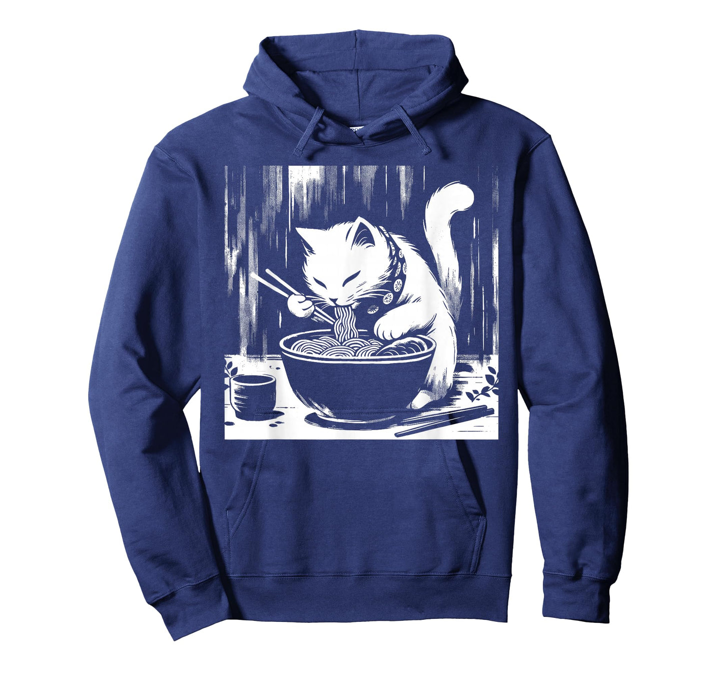 Retro Japanese Kawaii Anime Ramen Men Kids Women Cat Ramen T-Shirt