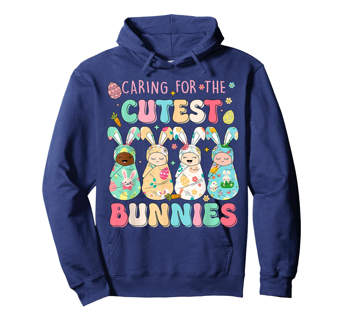 Caring For The Cutest Funny Nicu Nurse Easter Day T-Shirt