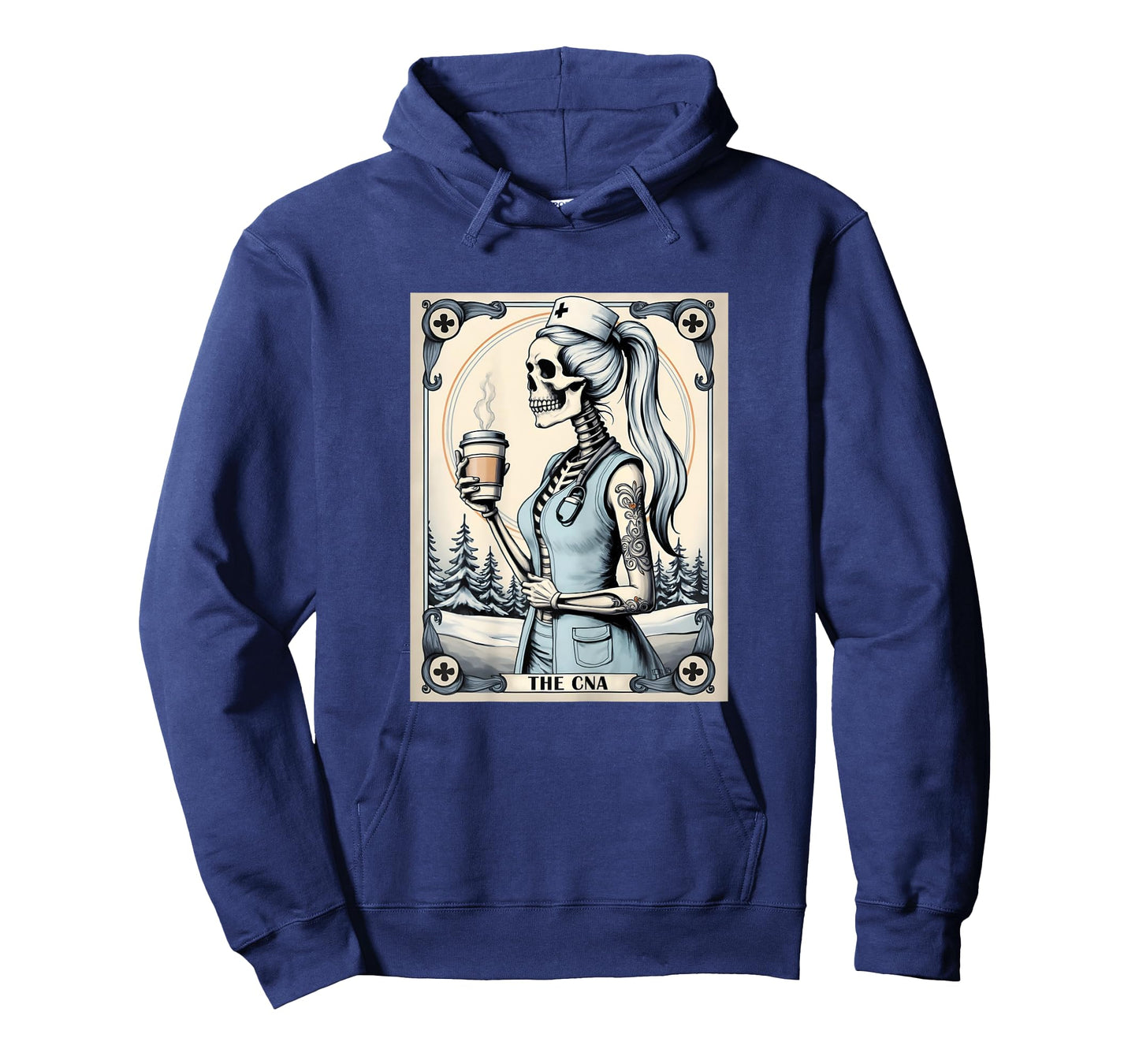 Certified Nurse Assistant Tarot Card Skeleton CNA Halloween T-Shirt