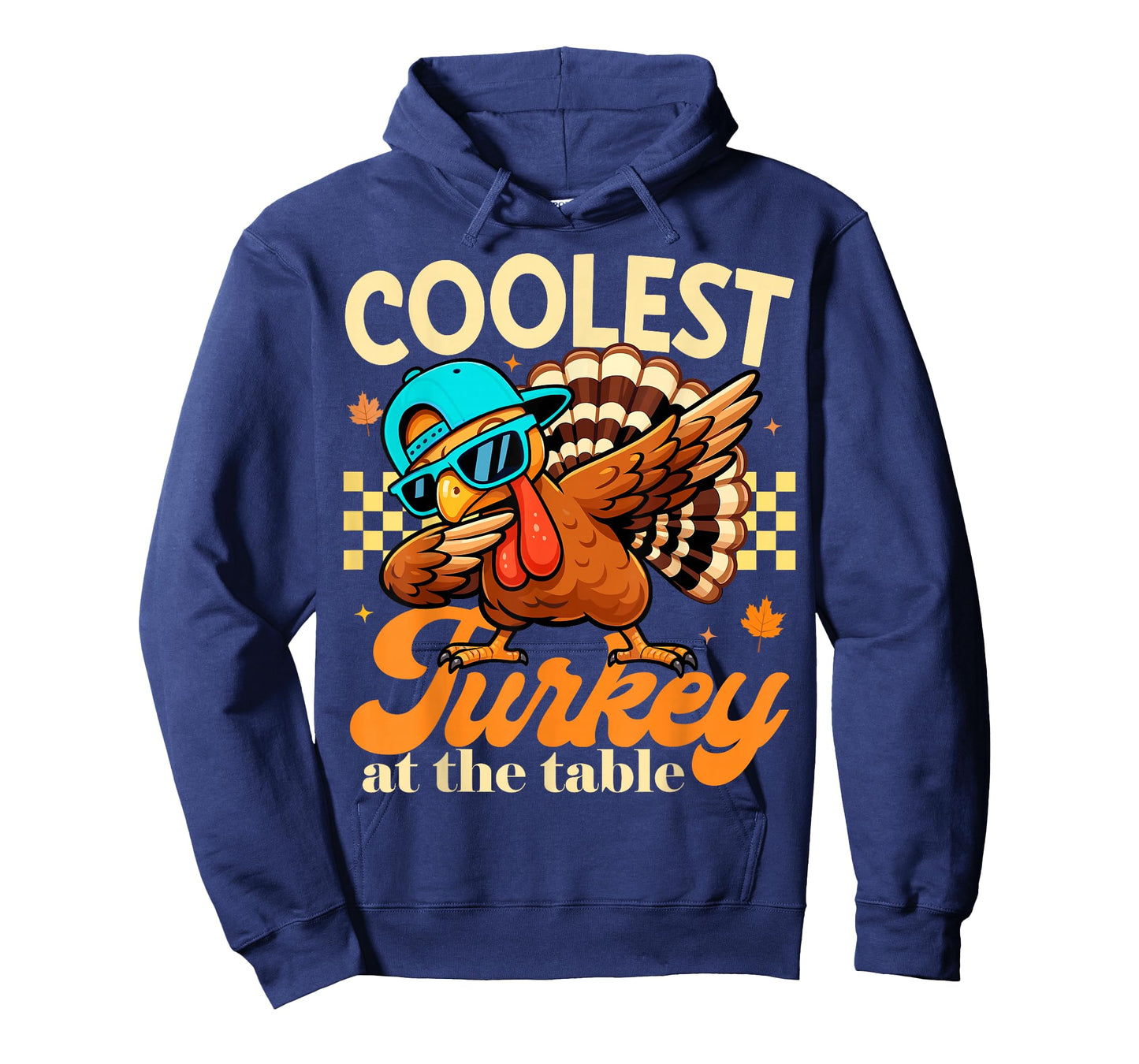 Coolest Turkey at Table Funny Bird Toddler Boys Thanksgiving T-Shirt