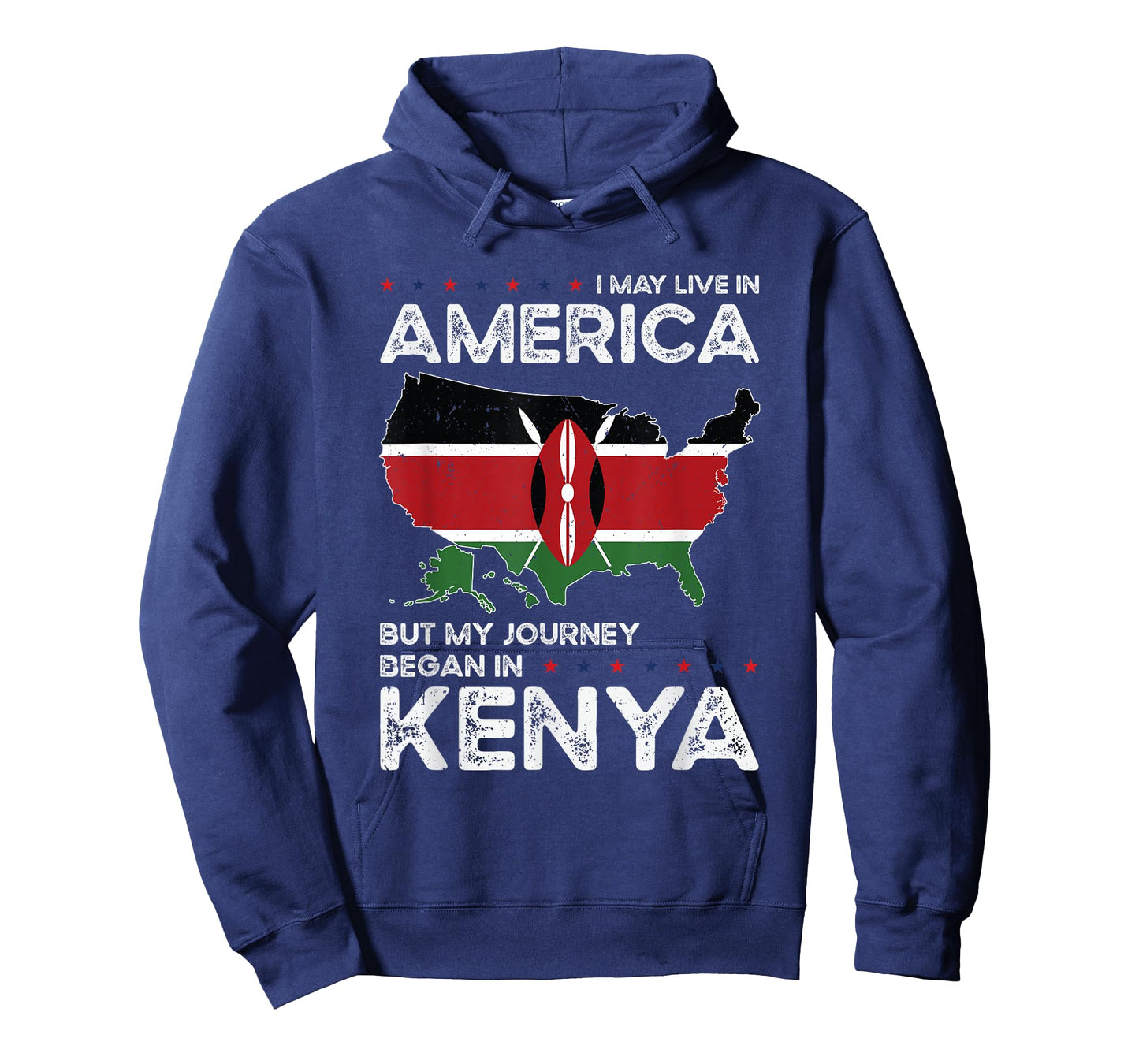 Kenyan American Patriot USA Grown Kenya US Flag T-Shirt