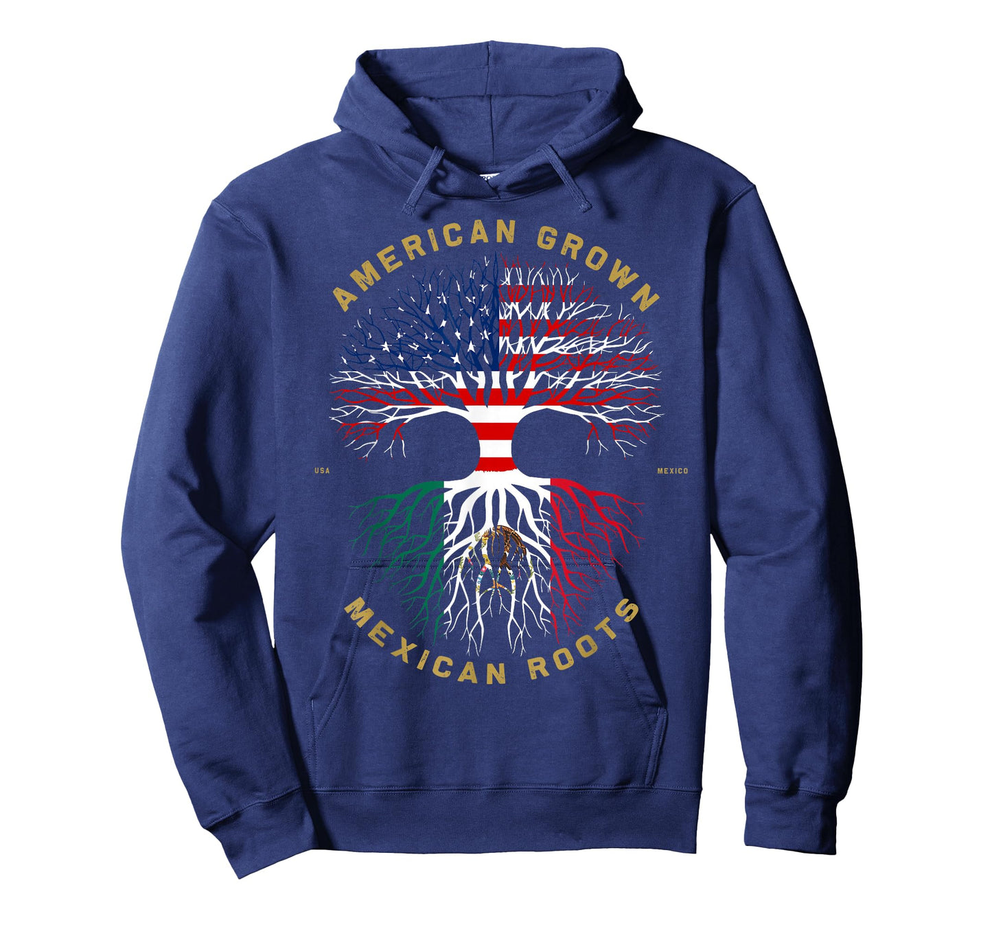 Mexico Country Lover Proud American Grown Mexican Roots T-Shirt