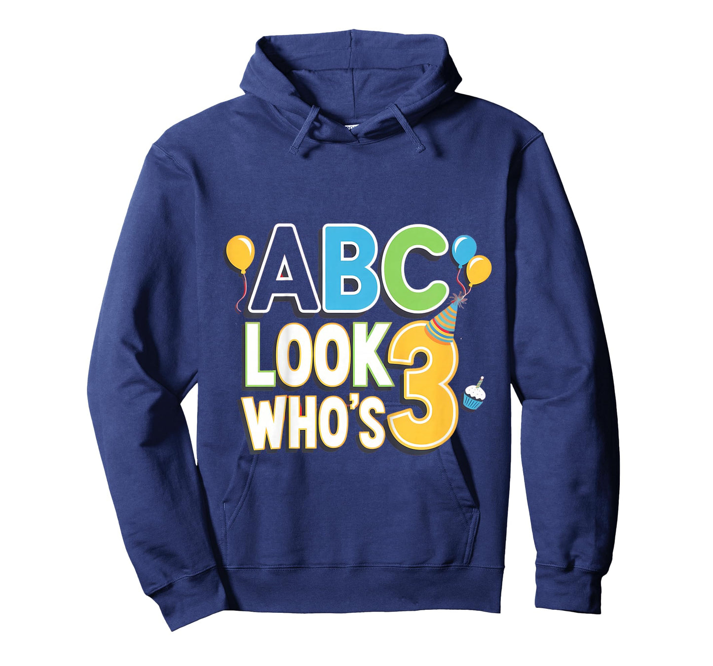 Alphabet Birthday ABC Look Who's 3 Three Years Old T-Shirt
