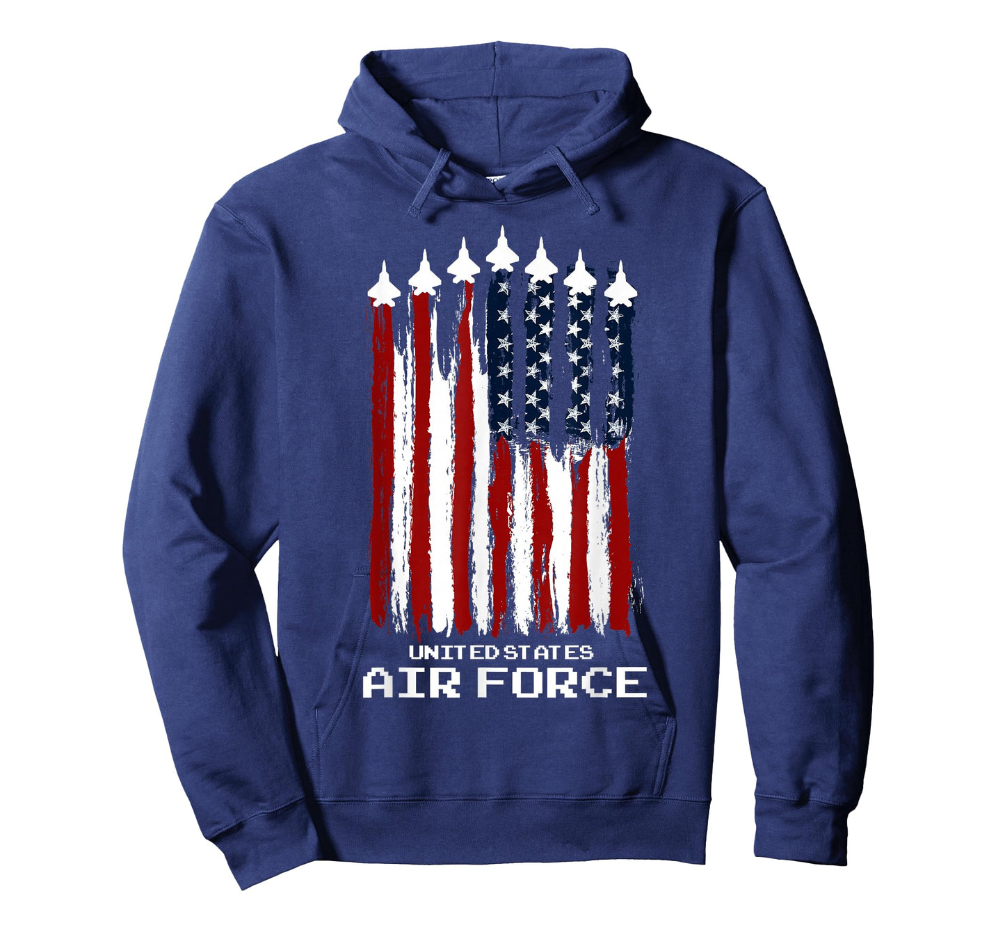 Vintage US Air Force Veterans USA American Flag 4th of July T-Shirt