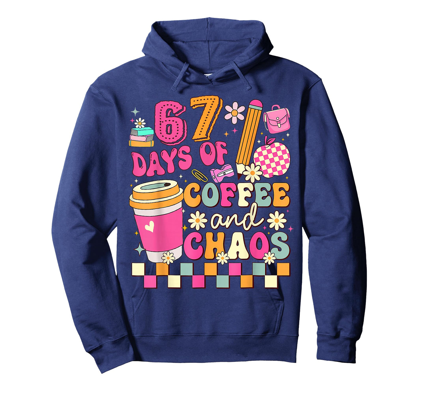 67 Days of School Coffee Lover 67Th Day of School Teacher T-Shirt