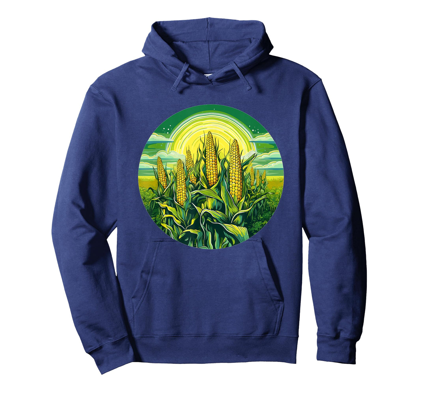 Cornfield Under Radiant Sun Nature Scene T-Shirt