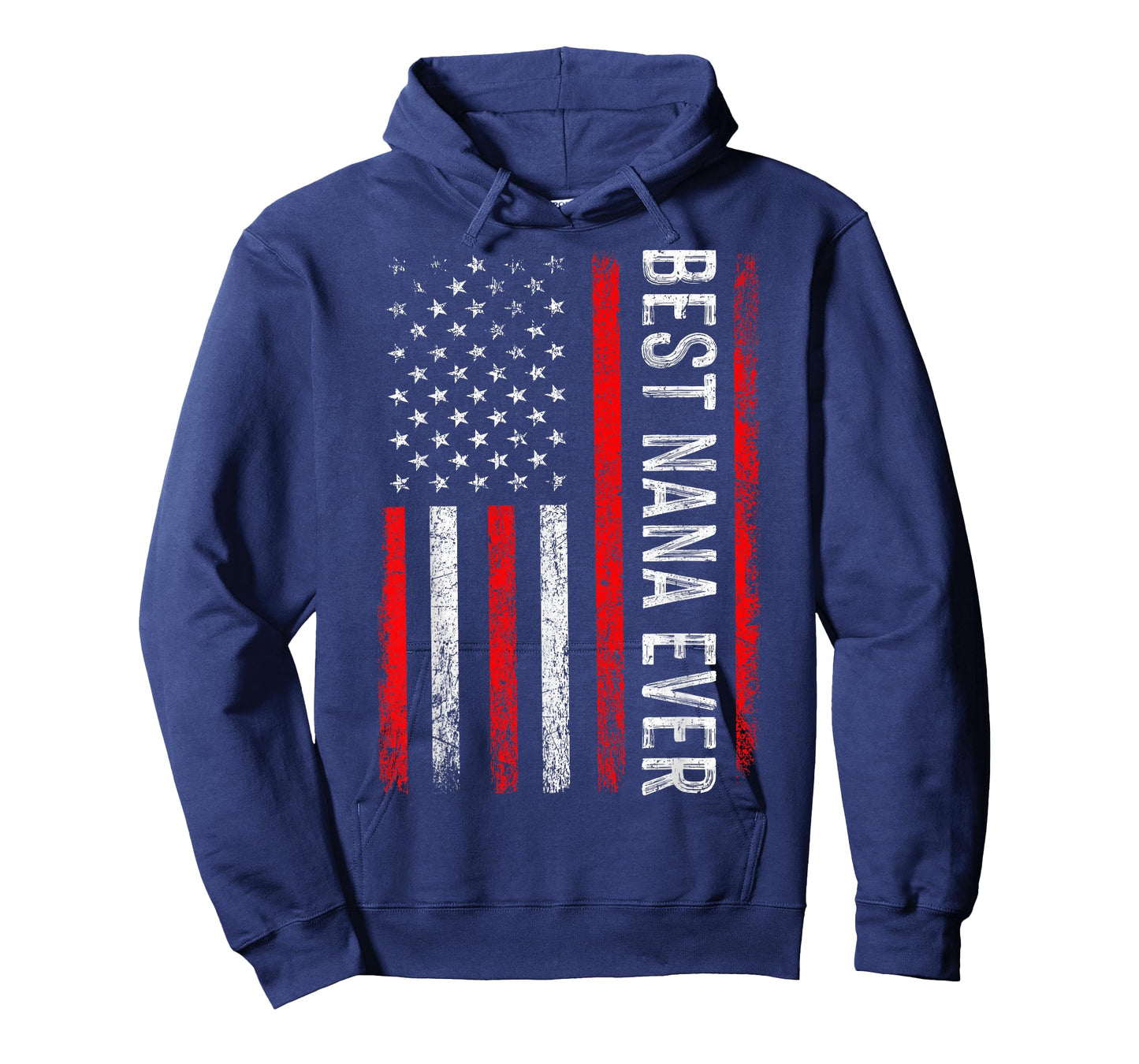 Best Nana Ever USA Flag Patriotic Grandmother 4th of July T-Shirt