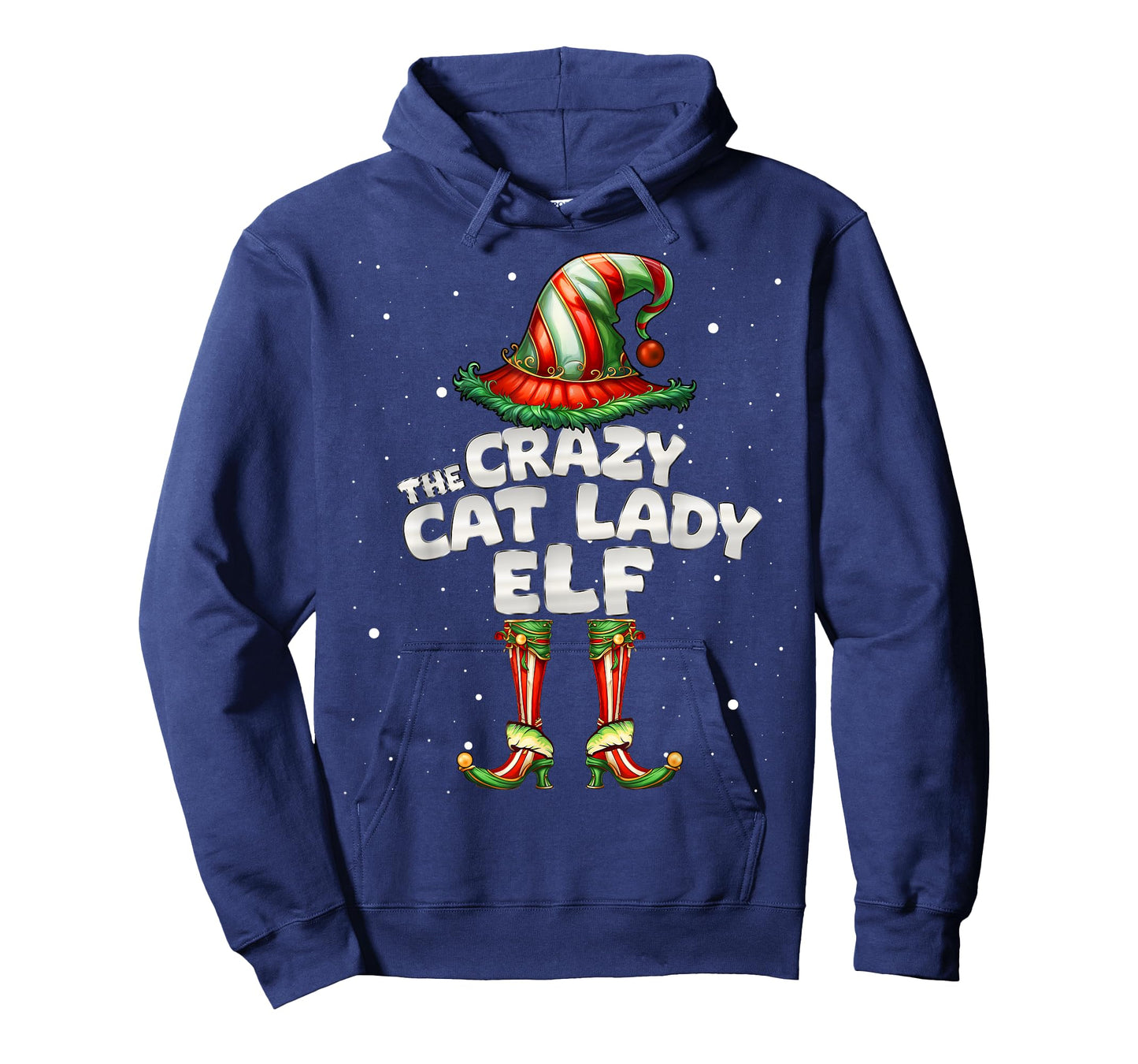 The Crazy Cat Lady Elf Family Matching Group Christmas T-Shirt