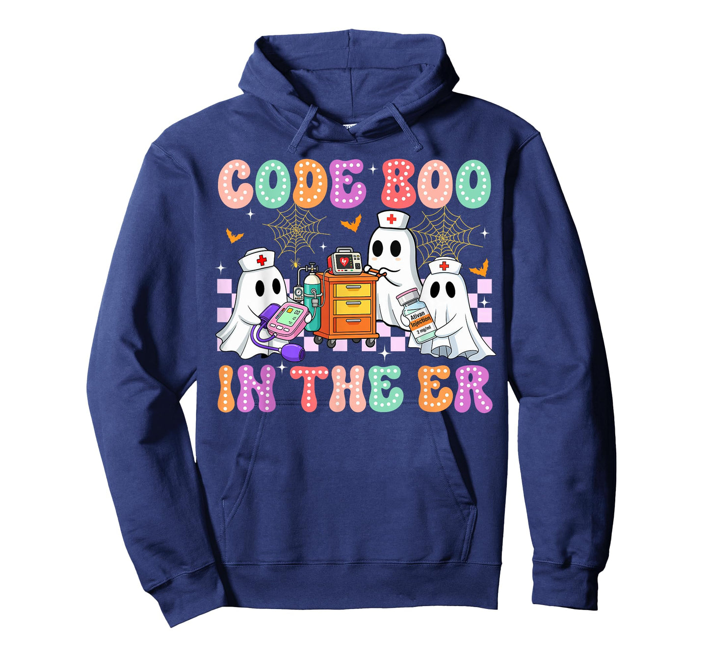 Code Boo In The ER Nurse Ghost Halloween Costume Nursing T-Shirt