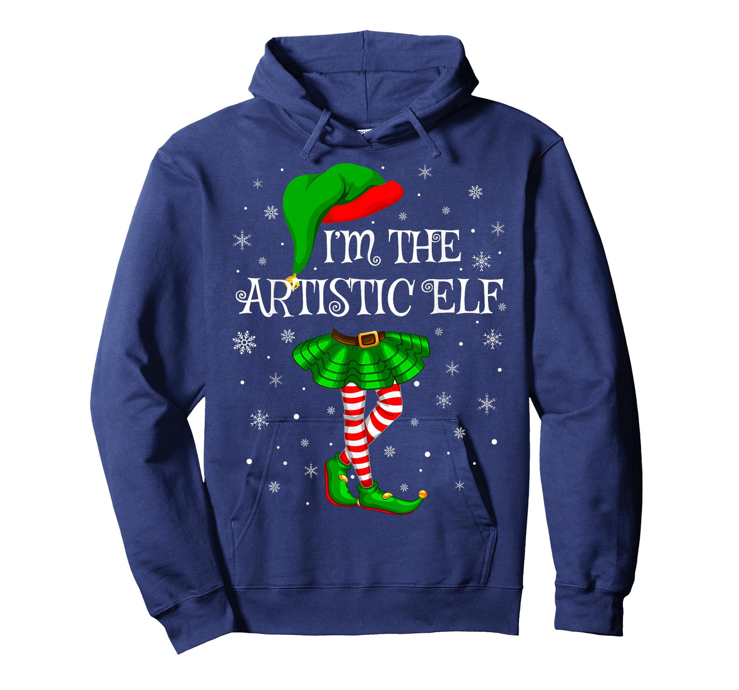 Artistic Elf Christmas Family Group Women Girls Xmas Pajama T-Shirt