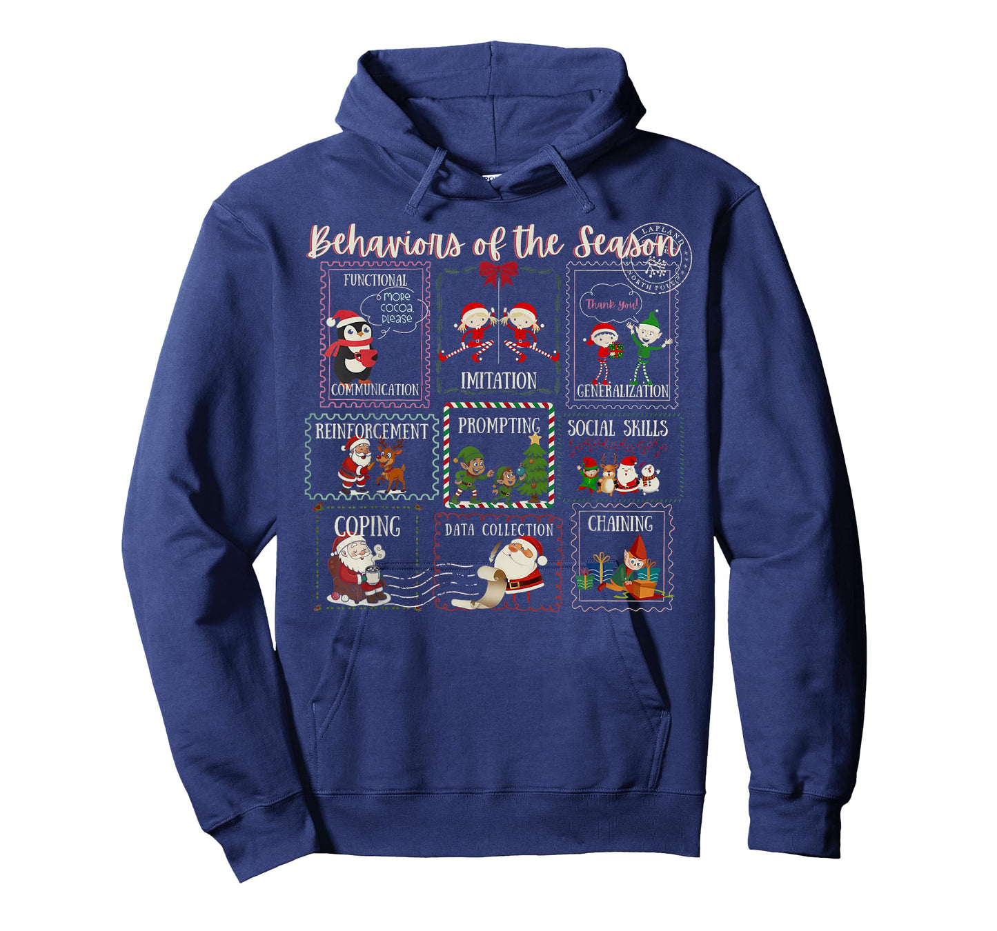 Santa Behaviors of The Season Stamp Christmas RBT ABA Tech T-Shirt