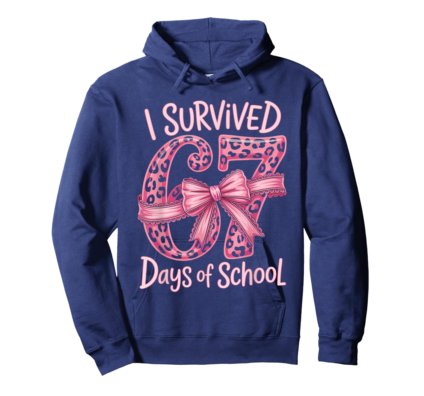 I Survived 67 Days of School Coquette Girls Women Teachers T-Shirt