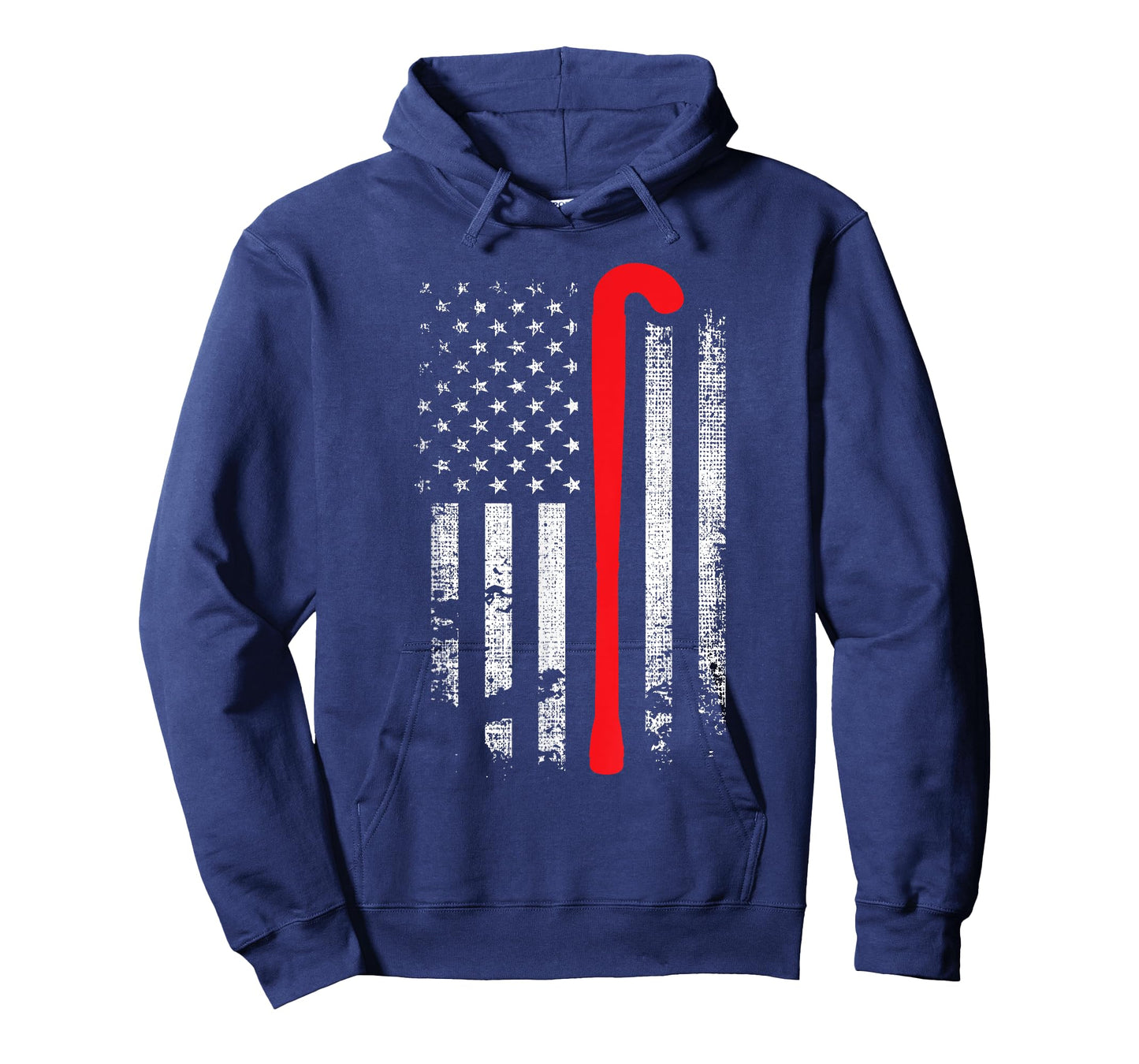 Patriotic Field Hockey Player Hockey Fan USA Flag T-Shirt