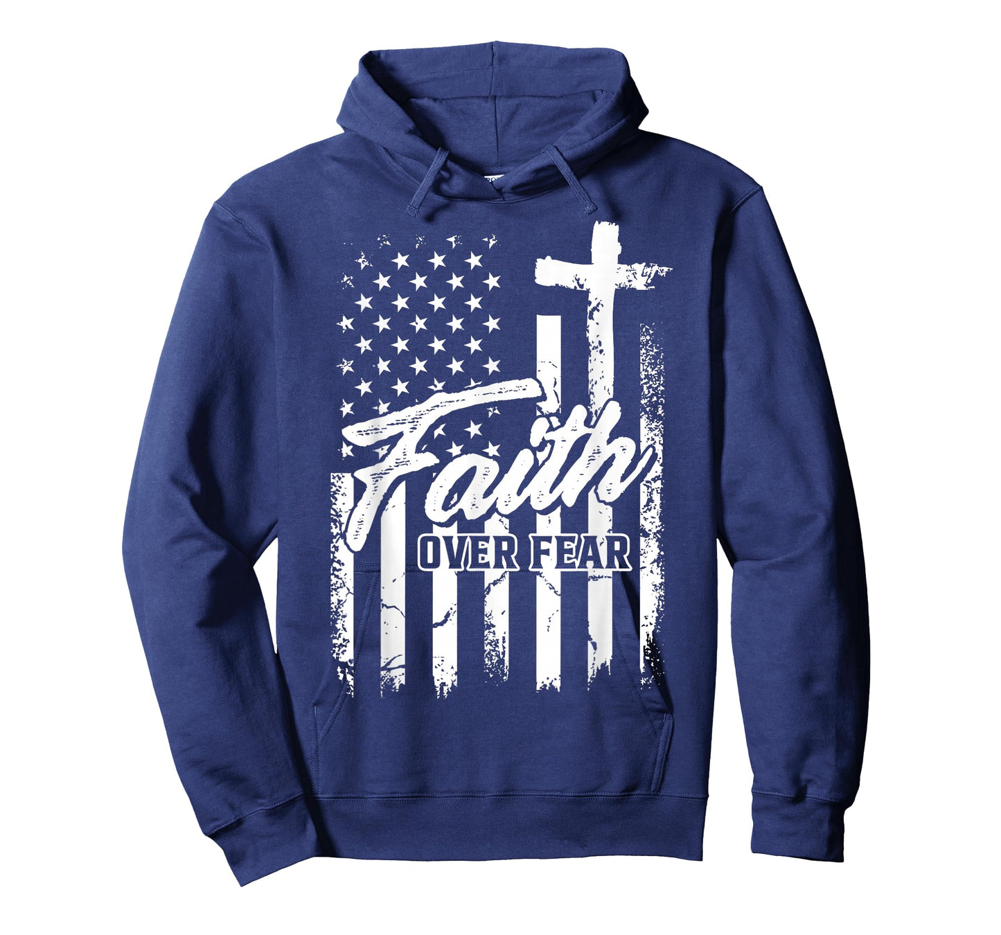 Red Freedom Shirt Faith Over Fear USA Flag Patriotic T-Shirt
