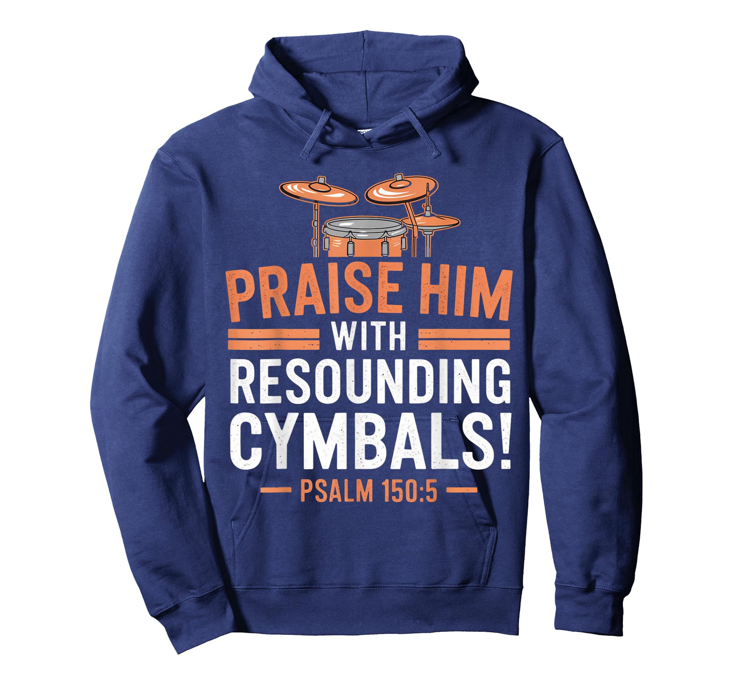 Psalm 150:5 Gospel Drummer Christian Drum Faith Bible Verse T-Shirt