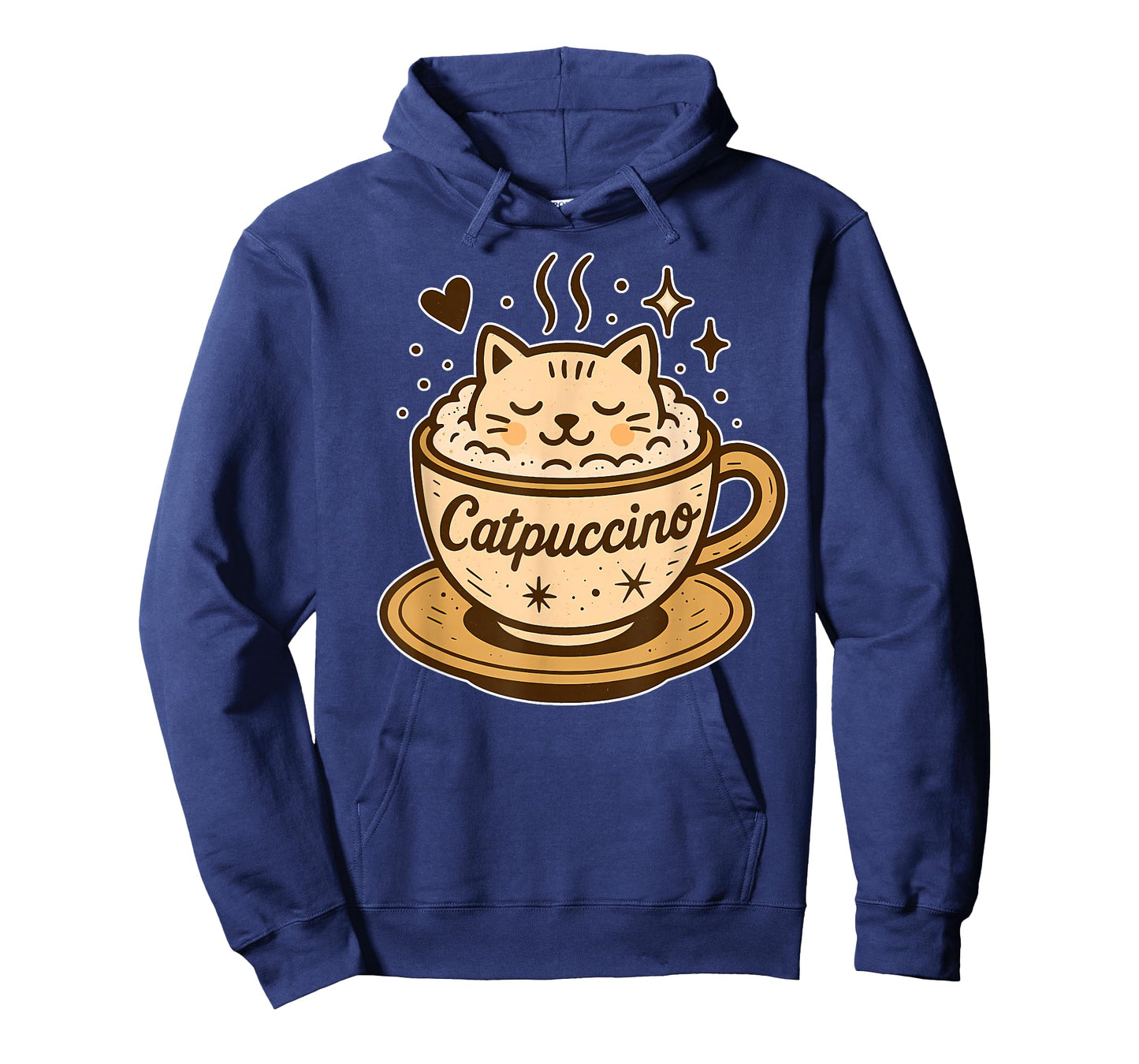 Coffee & Cats Lover Cute Funny Catpuccino Cappuccino Cat Pun T-Shirt