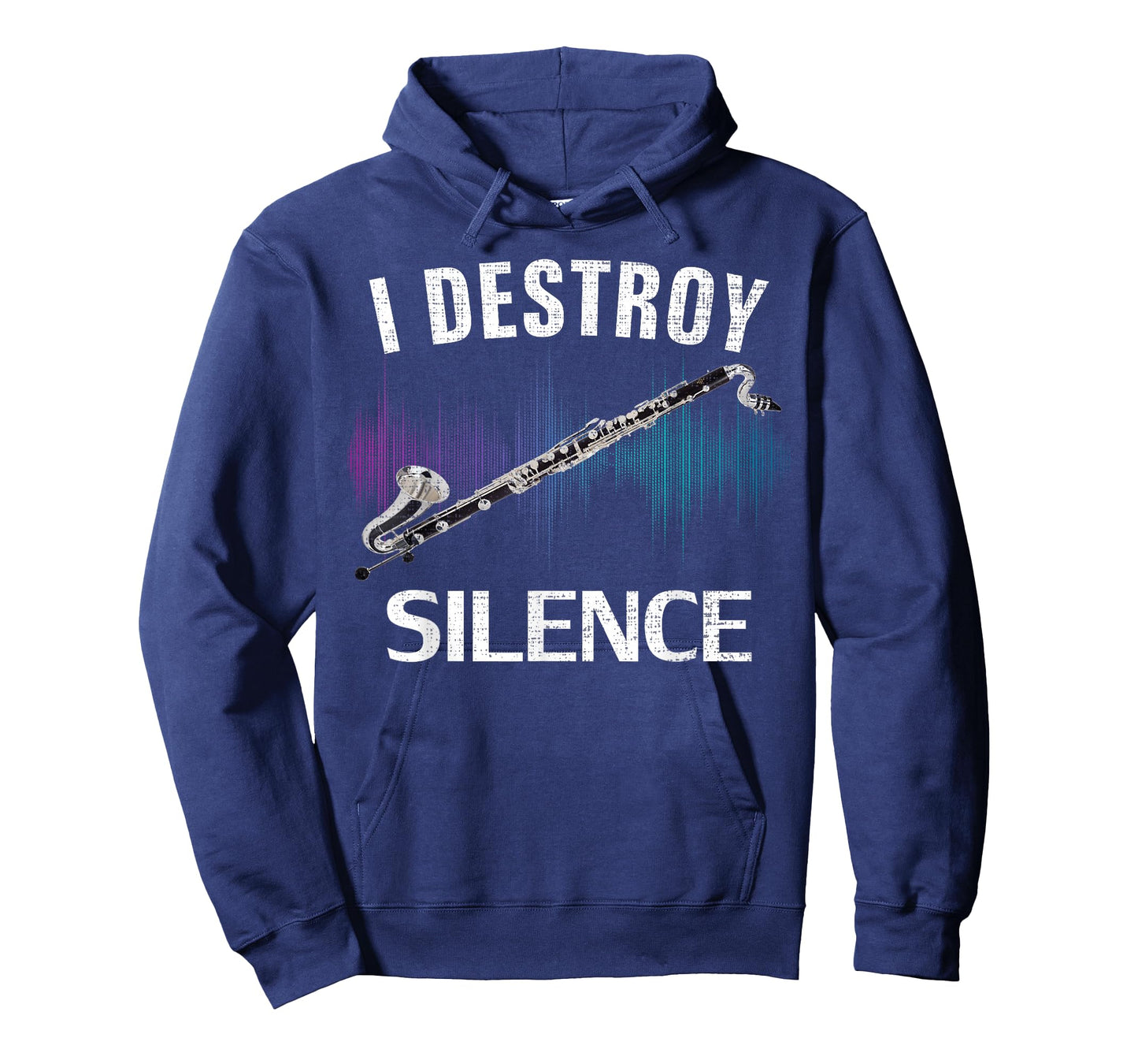 Vintage I Destroy Silence Bass Clarinet Funny Orchestra Gift T-Shirt