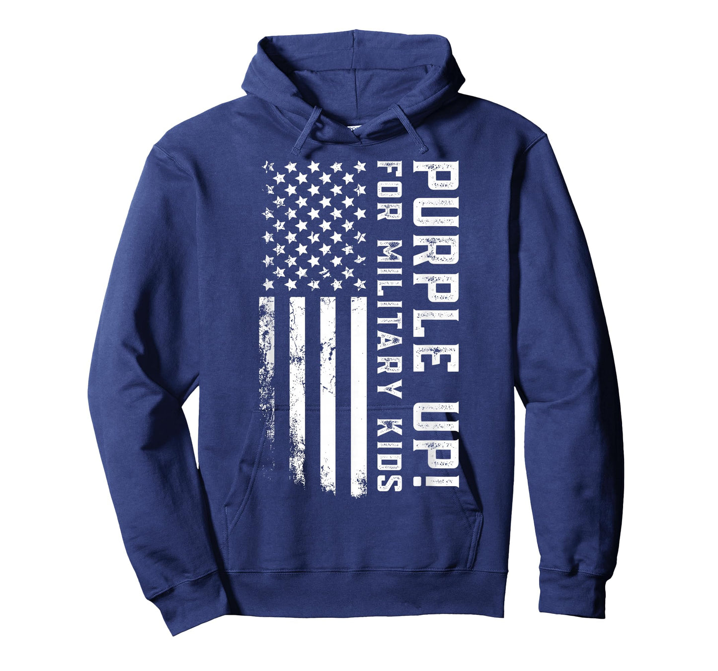 US Flag Purple Up for Military Kids T-Shirt