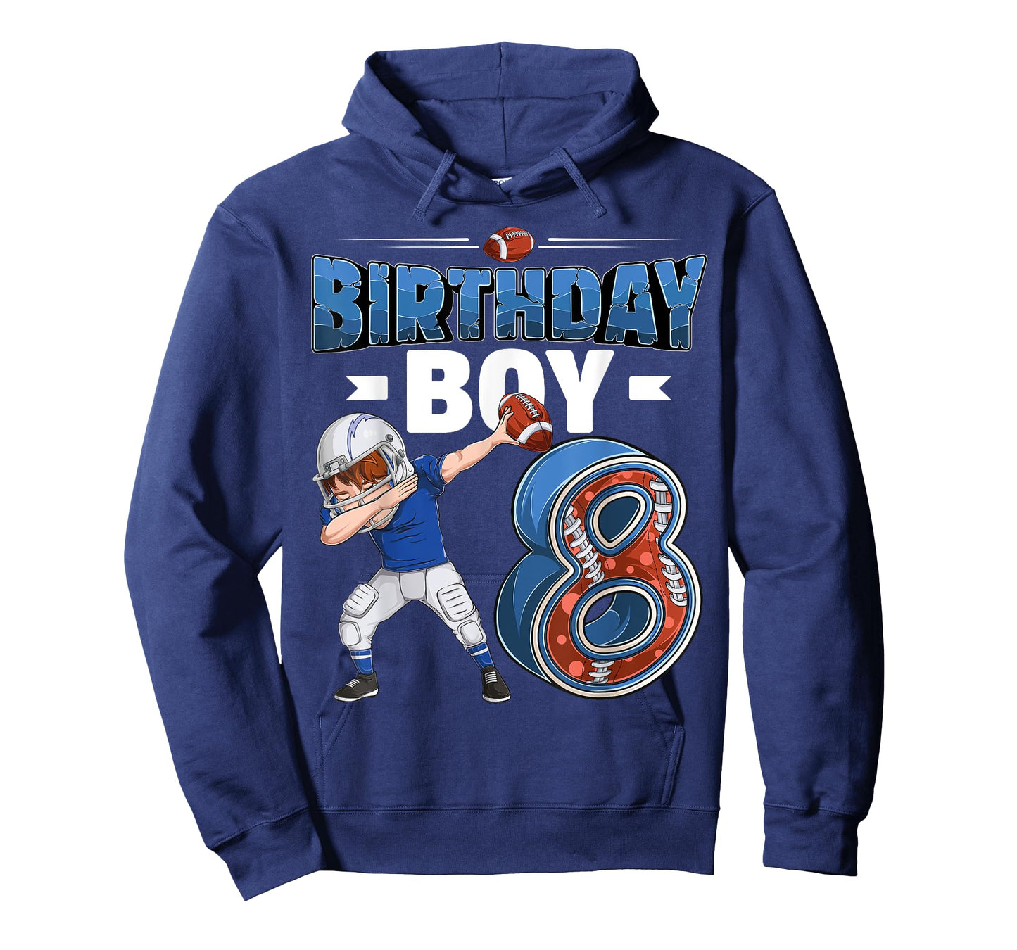 dabbing boy 8 year old American football 8th birthday T-Shirt