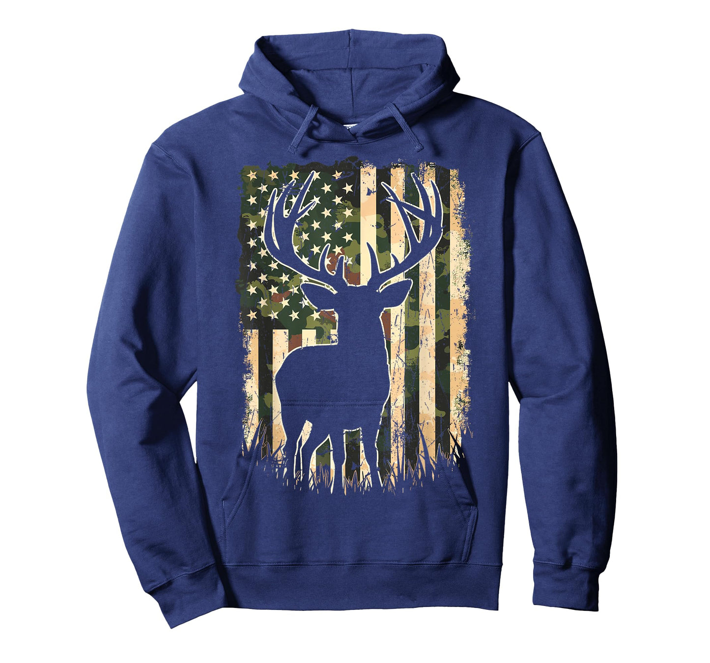 Camo US Flag Deer Hunting Camoflage Hunter T-Shirt