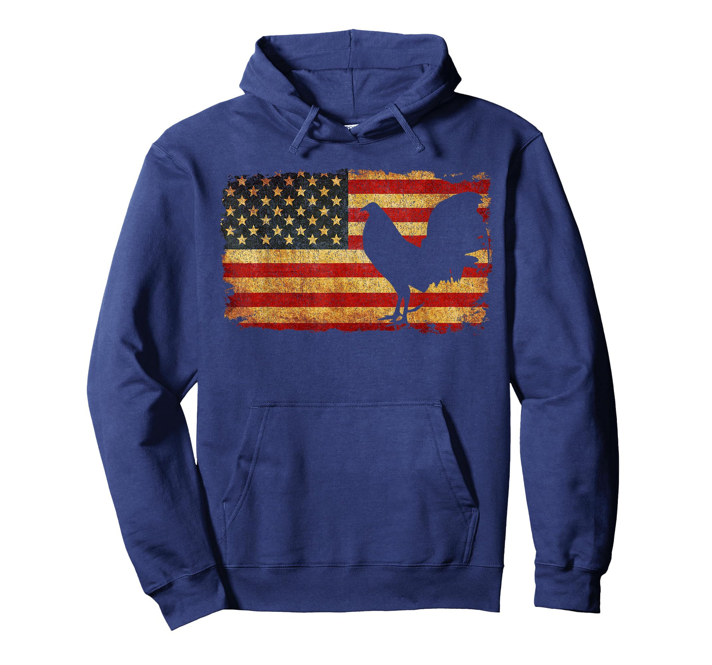 Vintage US Flag Cock Fight T Shirt T-Shirt
