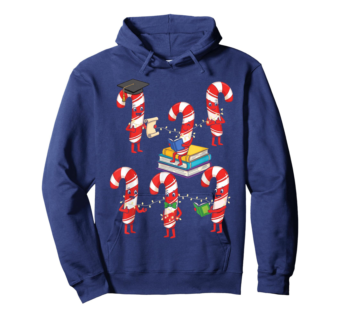 Bookmas Christmas Books Shirt, Candy Cane Bookworm T-Shirt