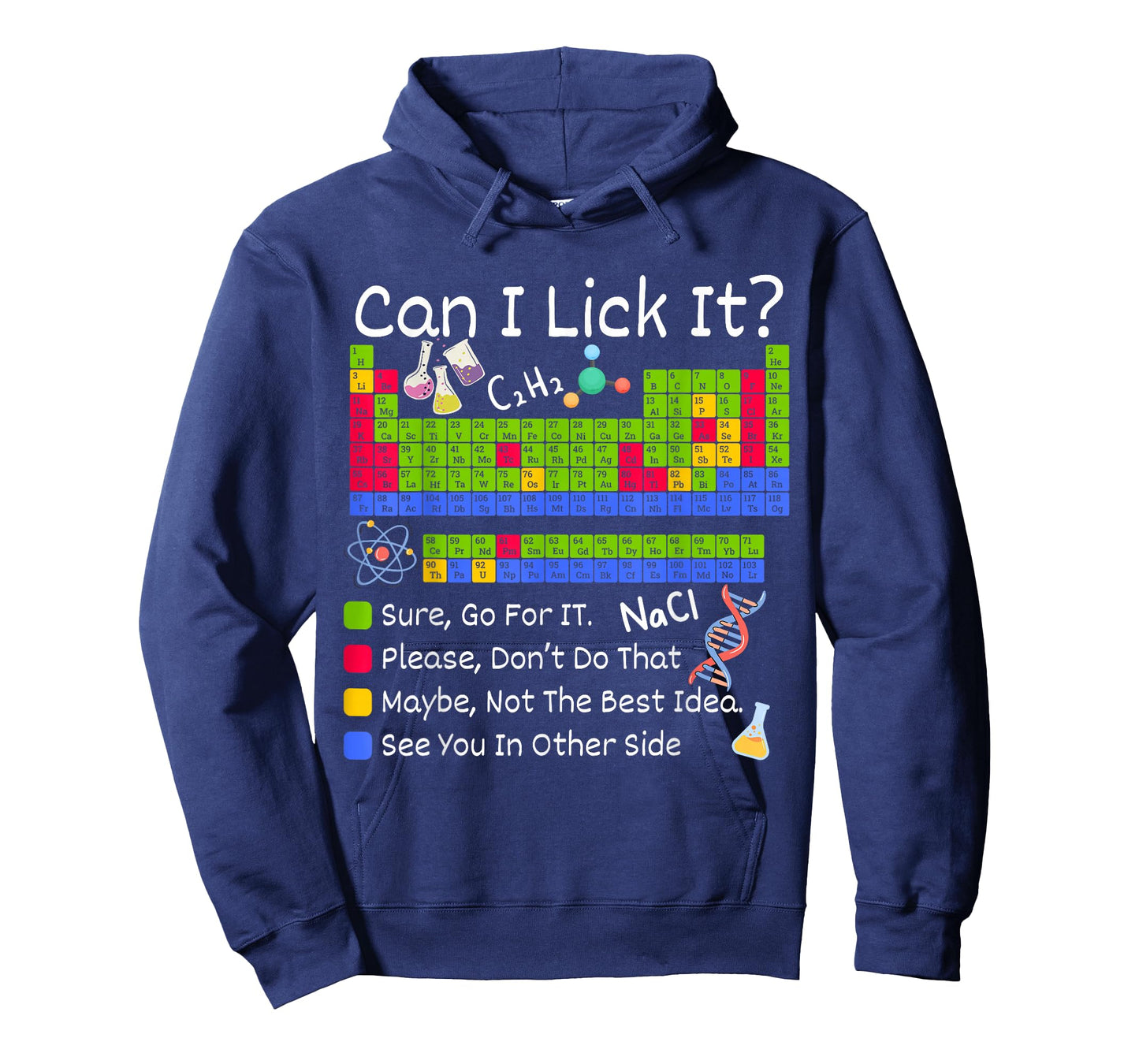 can i Lick it Funny Periodic Table Science Boy Kids T-Shirt
